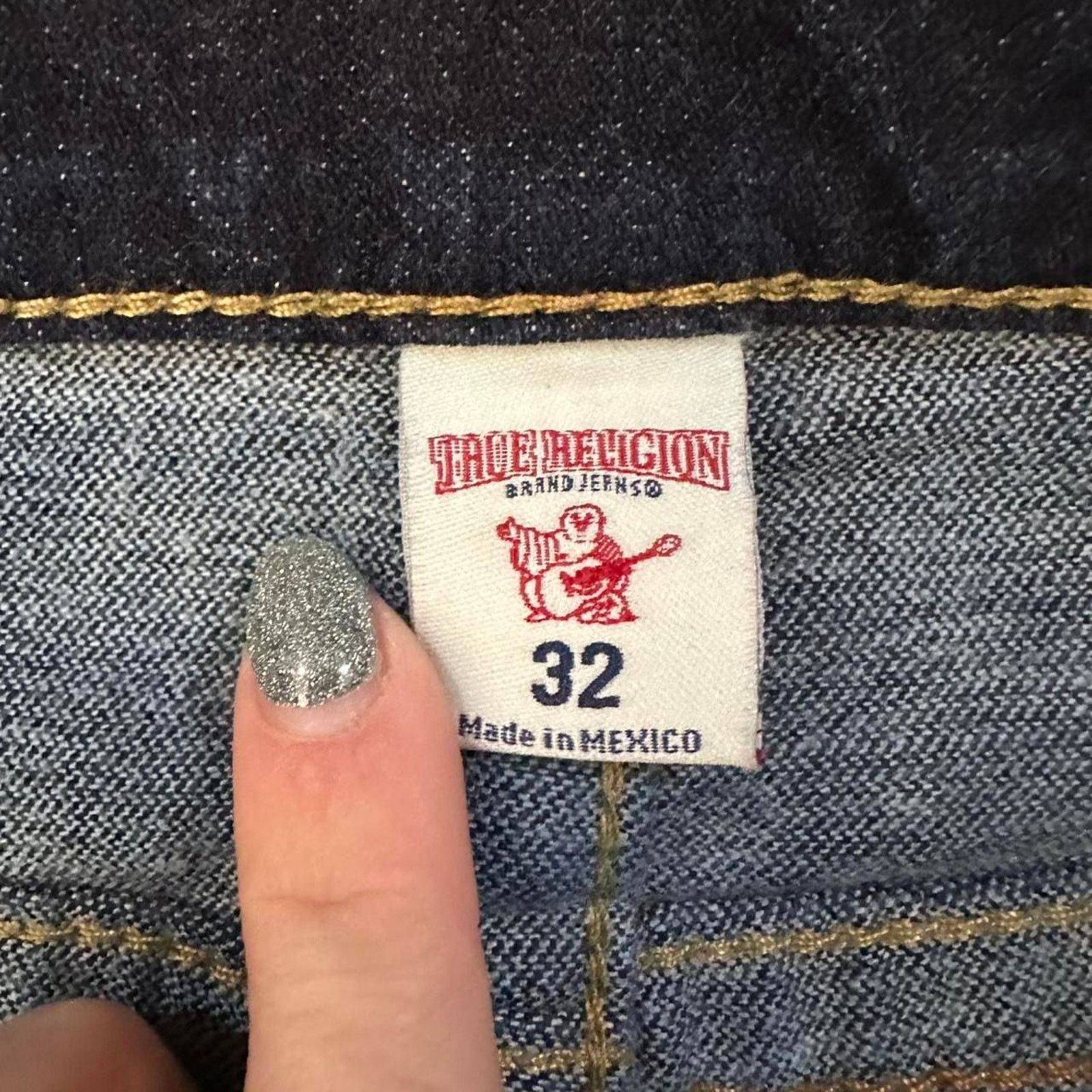 True Religion True Religion Flap Pocket Straight Relaxed Fit Jeans size 32 Size US 32 / EU 48 - 4 Thumbnail