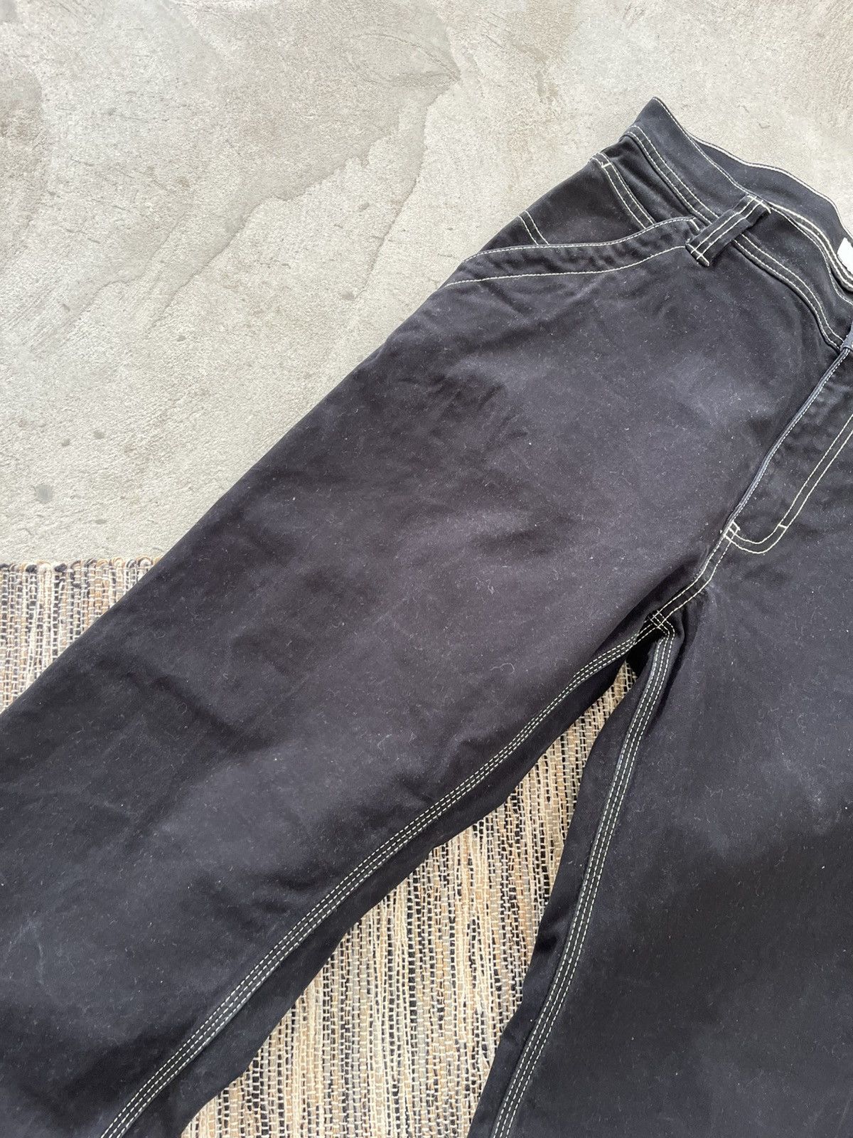 Vans Vintage Vans Workwear Style Black Denim Pants sk8 Y2K Size US 31 - 7 Thumbnail