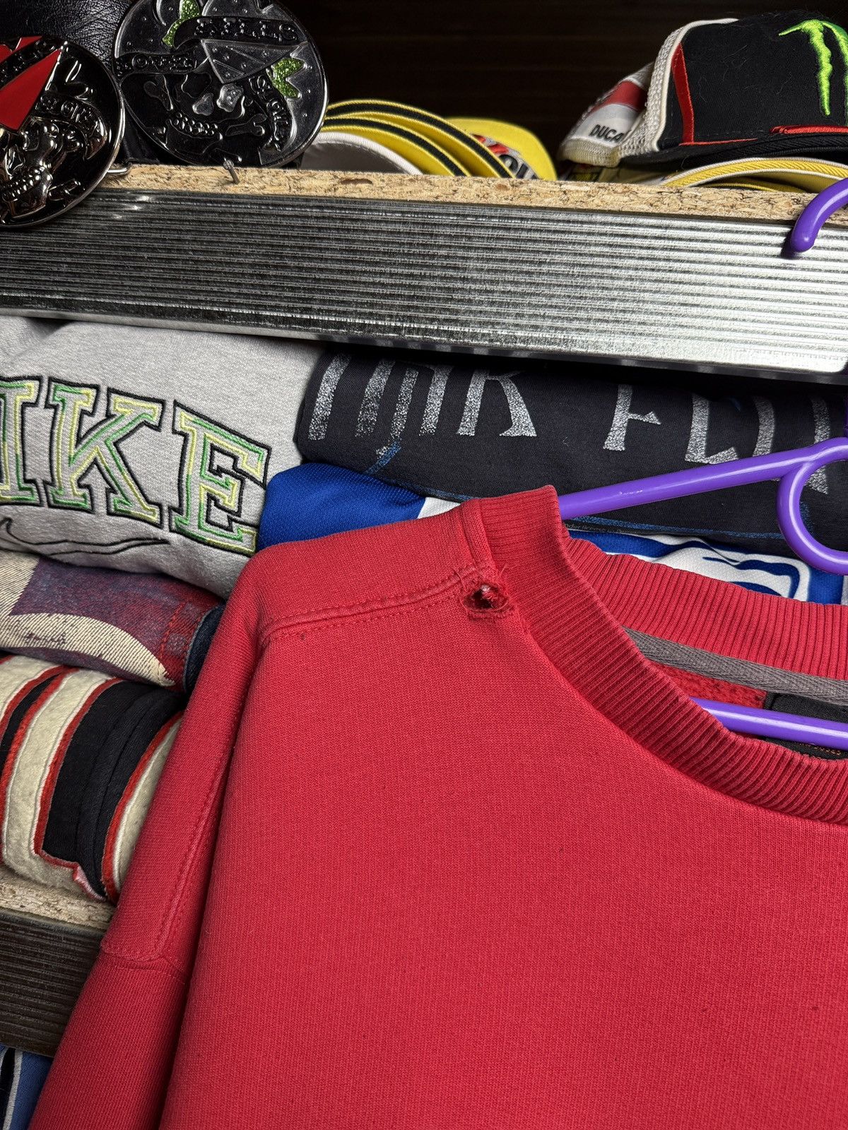 Nike × Vintage Nike Vintage Sweatshirt Big Logo Swoosh Crewneck 90s Size US XXL / EU 58 / 5 - 9 Thumbnail