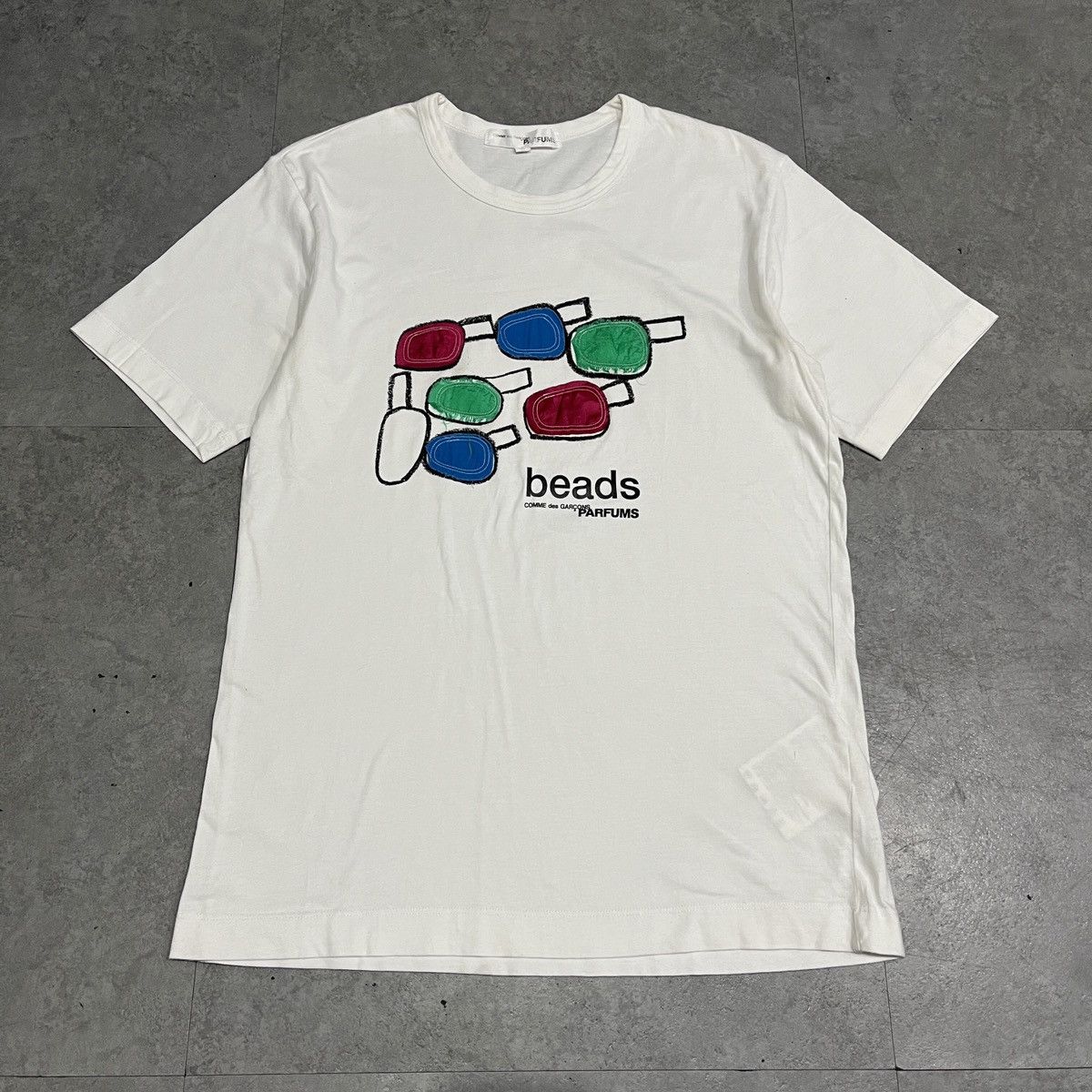 Comme des Garcons 2000s Comme des garcons parfums beads Tee Size US L / EU 52-54 / 3 - 1 Thumbnail
