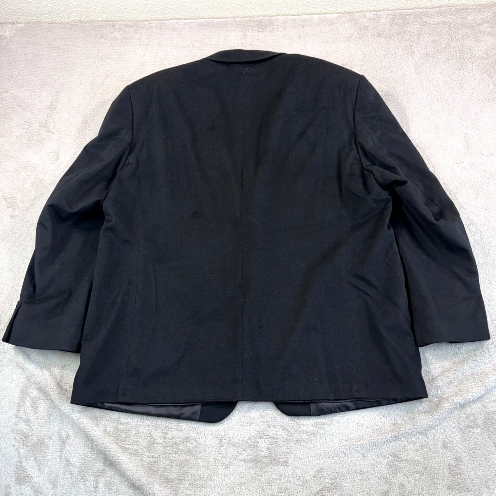 Ralph Lauren VINTAGE Ralph Lauren Blazer Black Wool Cashmere Men 52 Designer Sports Coat Size 52R - 7 Thumbnail