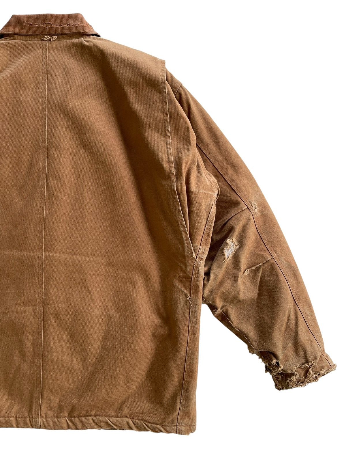 Vintage DISTRESSED❗️1990s Thrashed Workwear Jacket Size US XL / EU 56 / 4 - 11 Thumbnail