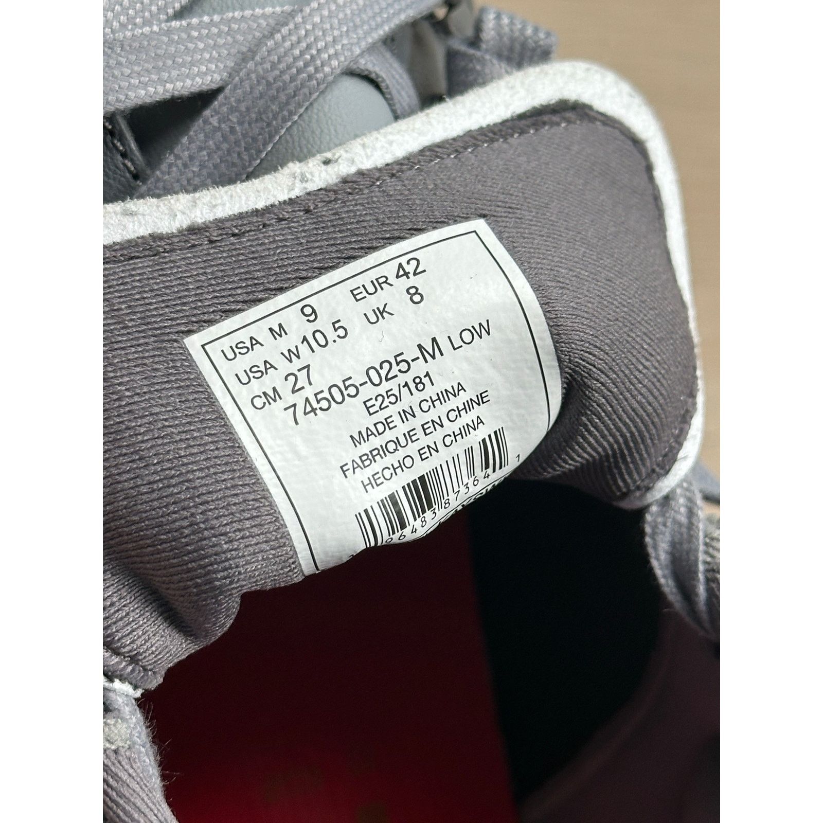 K-Swiss K-Swiss x Anwar Carrots Classic 66 NXT Grey Sneaker-Size 9M Size US 9 / EU 42 - 10 Thumbnail