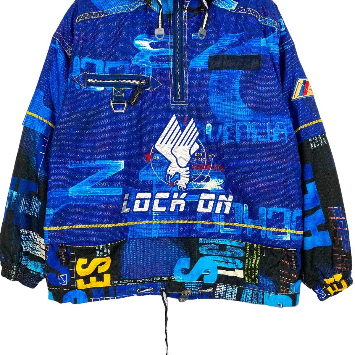 Ellesse 💥 VINTAGE ELLESSE LOCK ON SKI ANORAK JACKET HALFZIP Size US L / EU 52-54 / 3 - 4 Thumbnail
