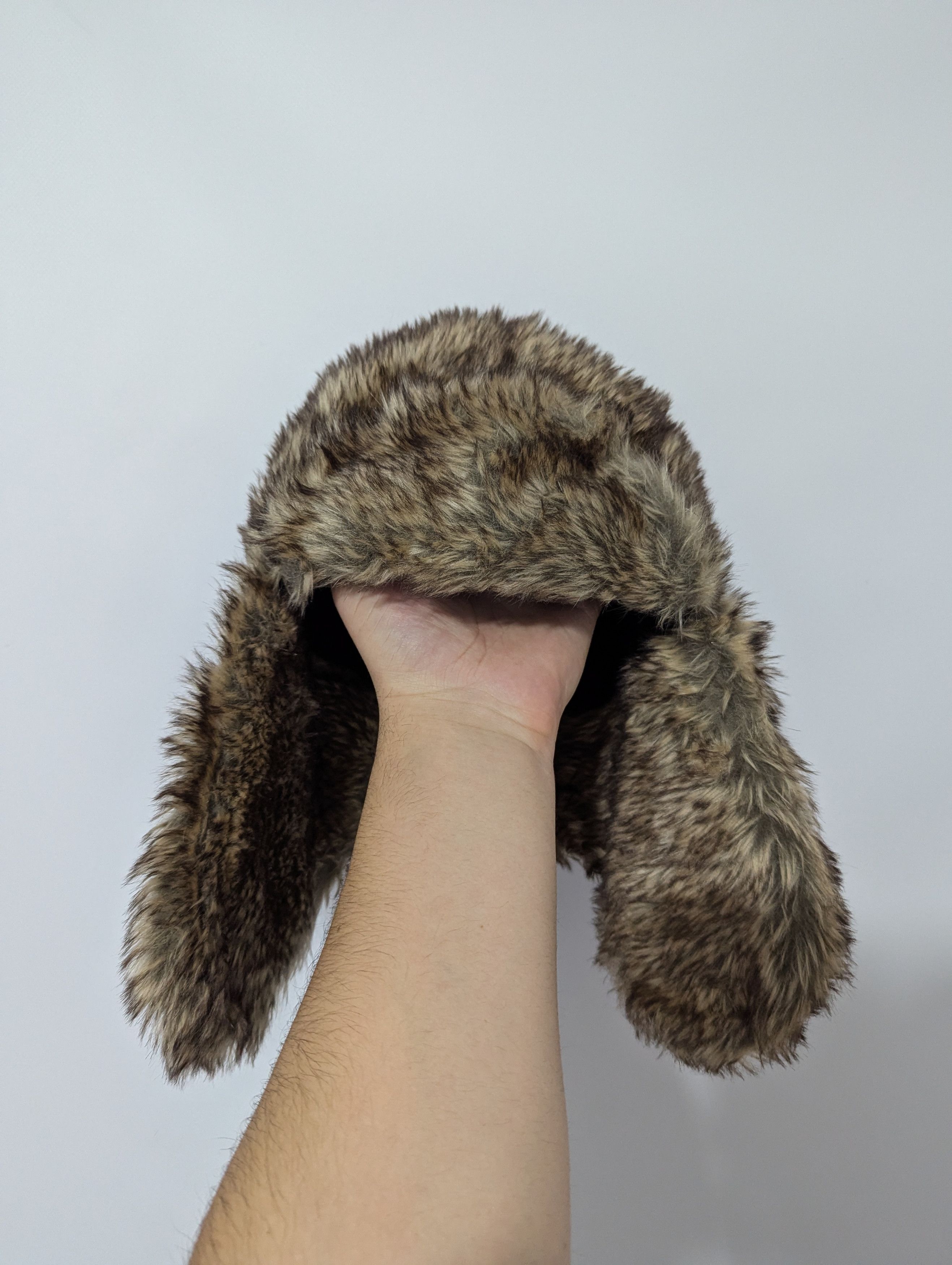 Japanese Brand Y2K Fur Fuzzy Trapper Alt Mohair Cute Vintage Hat Ushanka Size ONE SIZE - 3 Thumbnail