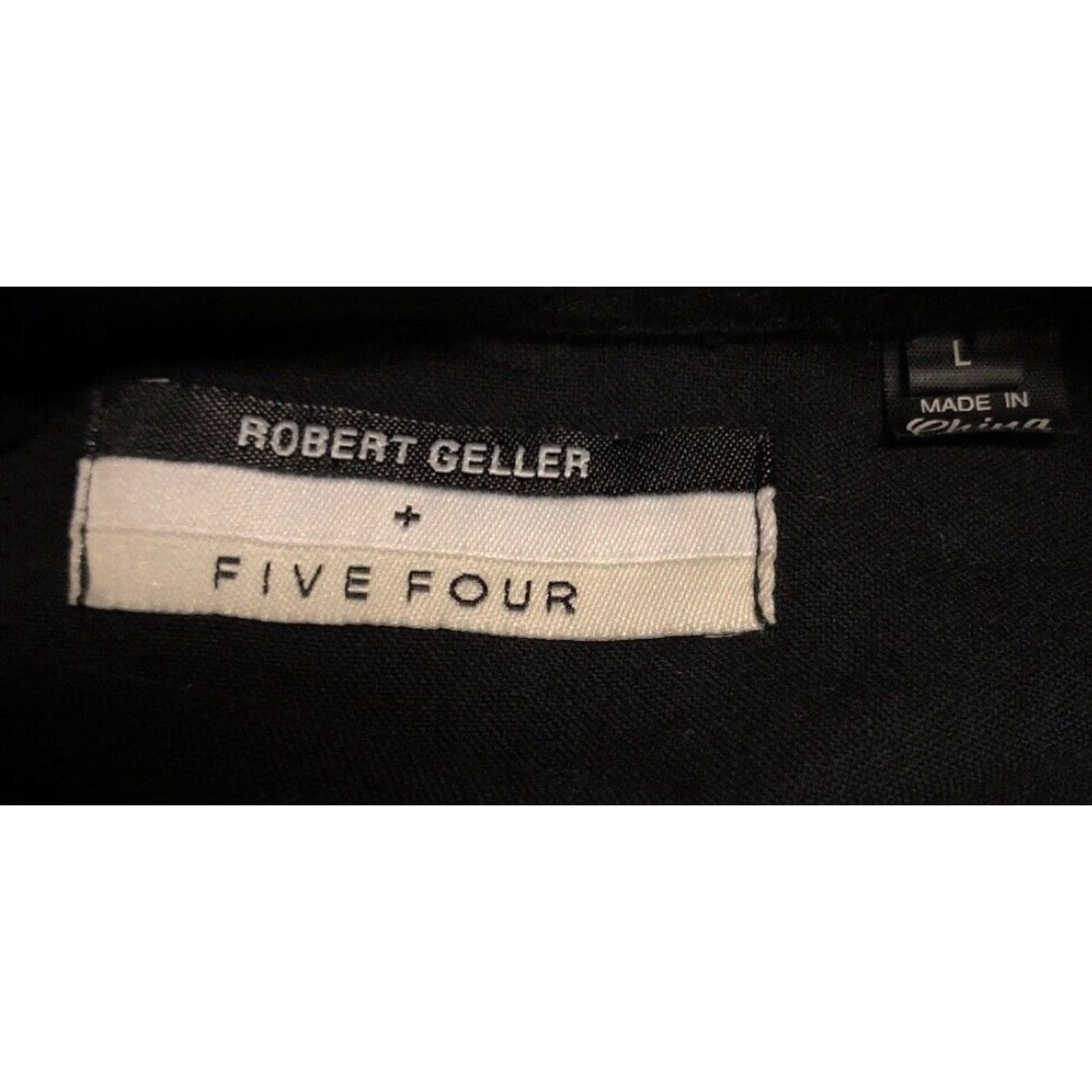 Robert Geller VINTAGE Robert Geller Five Four Mens Long Sleeve Button-Up Shirt Size L Black Clothing Size US L / EU 52-54 / 3 - 5 Thumbnail