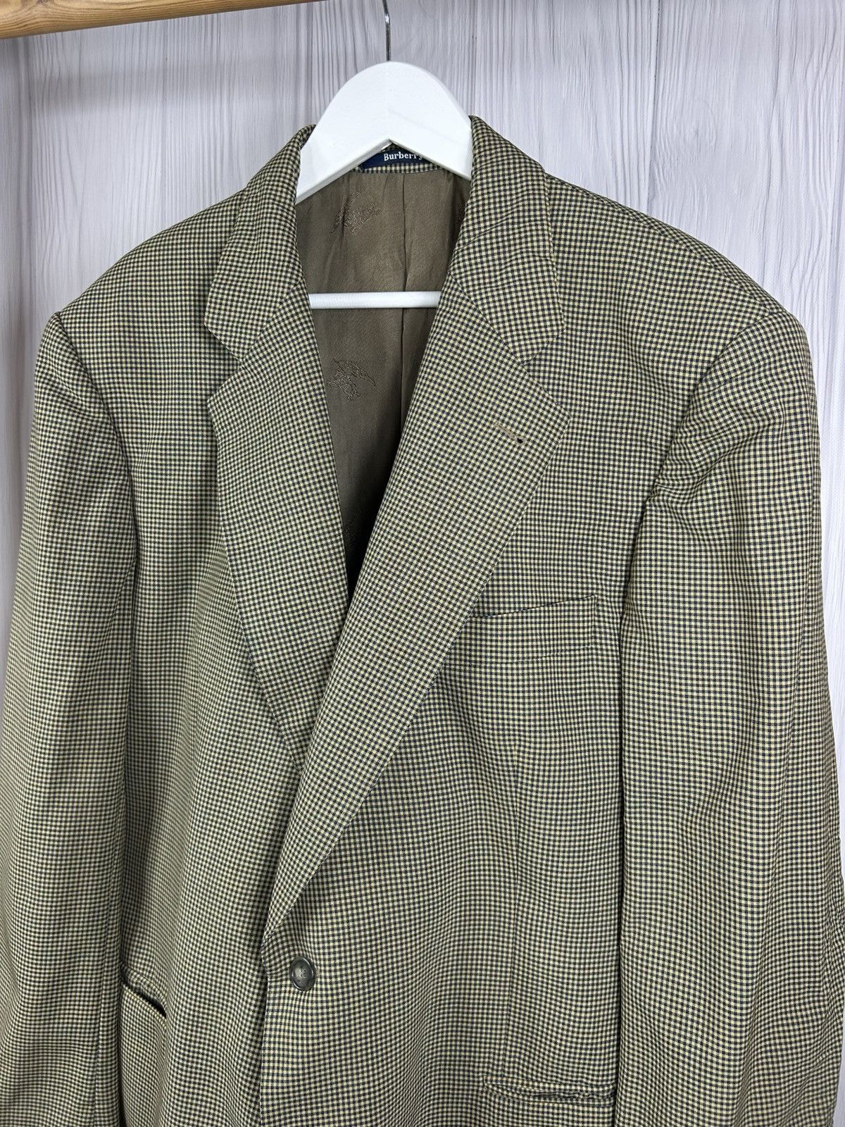 Burberry Vintage Burberrys Check Blazer Jacket Size 56 Made Germany Size 46R - 3 Thumbnail