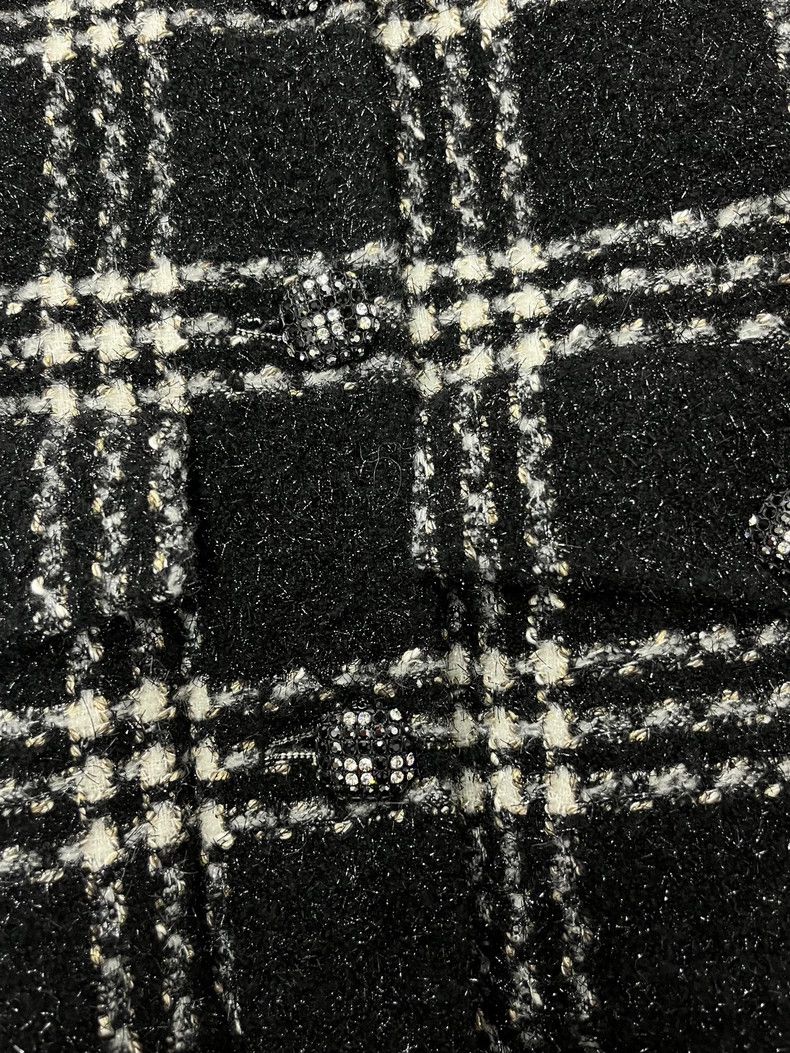 Chanel chanel 22K black and white colour block plaid diamond butt Size XS / US 0-2 / IT 36-38 - 2 Thumbnail