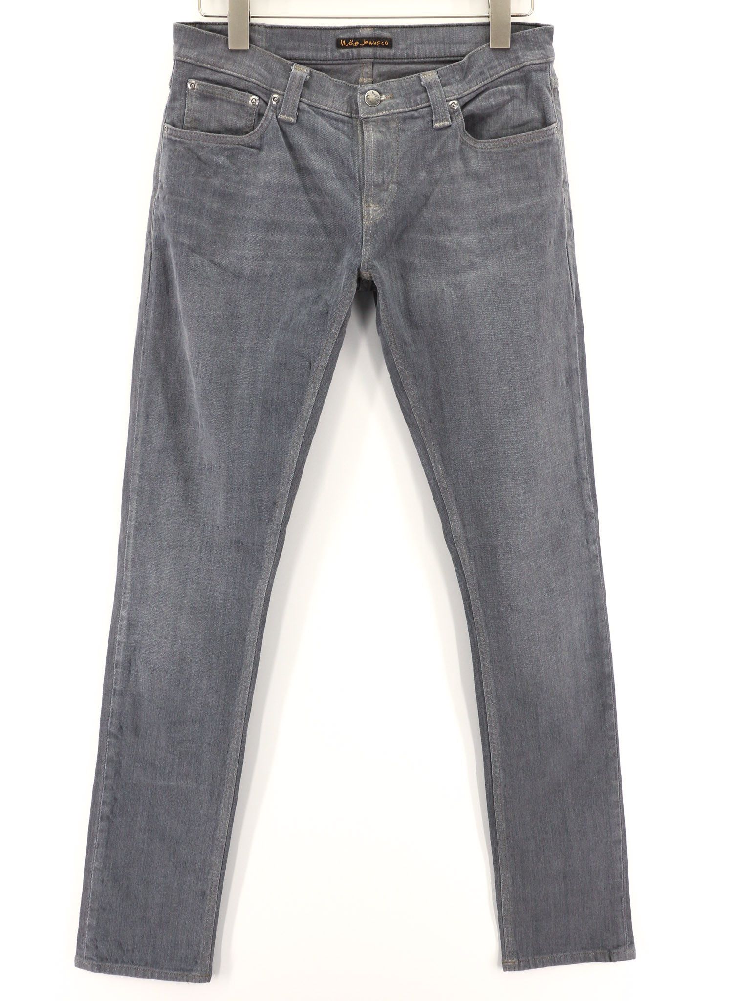 Nudie Jeans TIGHT LONG JOHN W31/L34 Organic Charcoal Denim Jeans 80681 Size US 31 - 1 Thumbnail