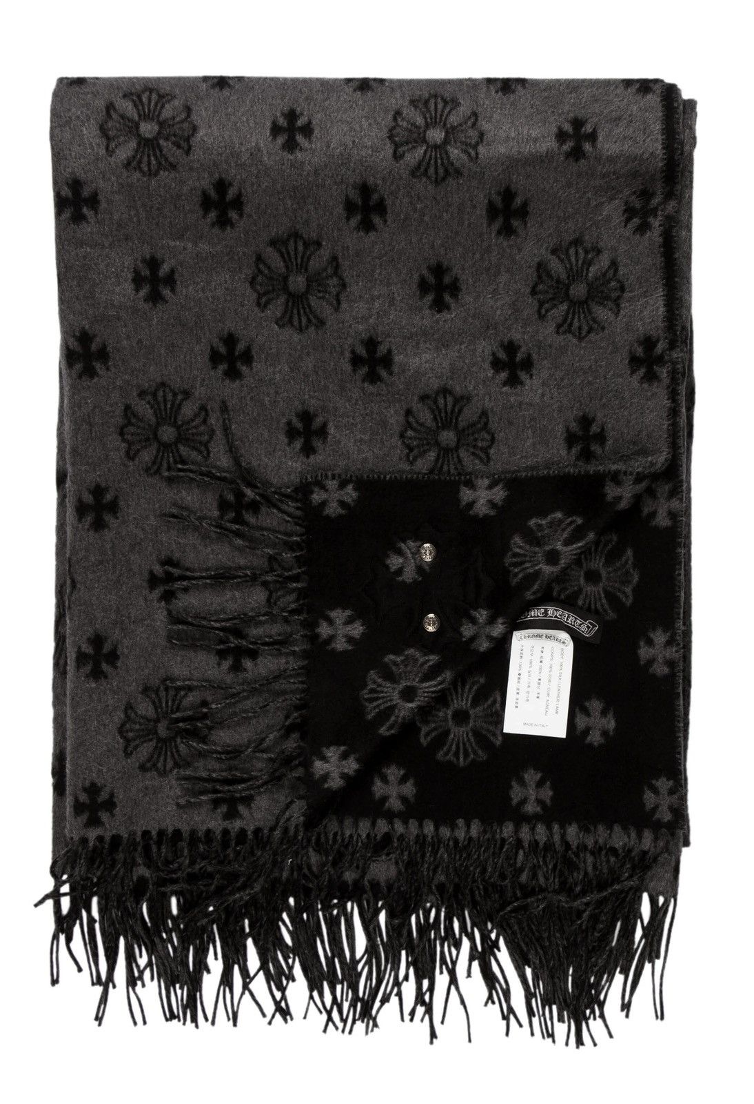 Chrome Hearts NEW Chrome Hearts Logo Silk Throw Blanket with CH invoice Size ONE SIZE - 1 Thumbnail