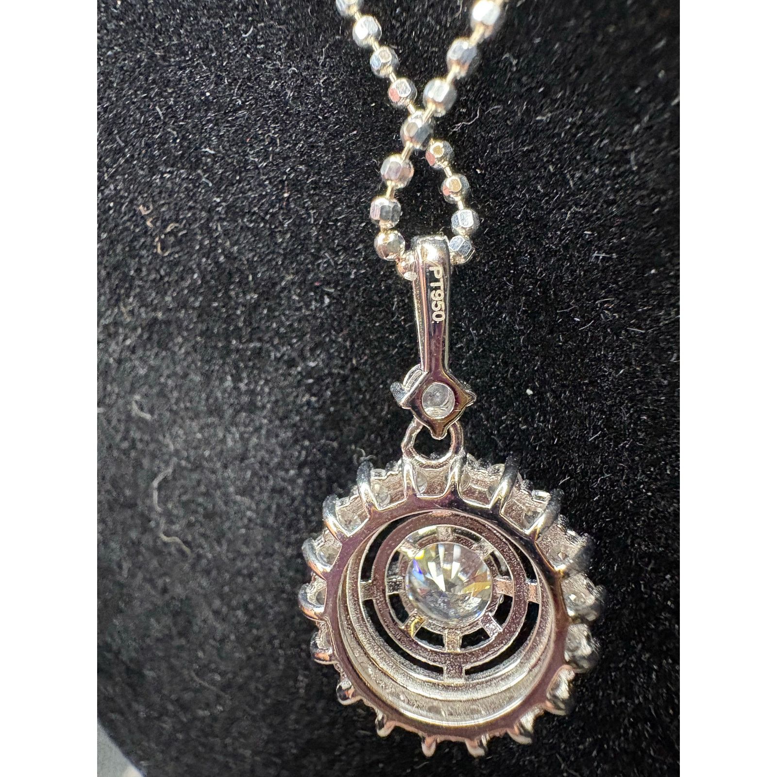 Jewelry 21" Necklace & earring set in 925 Silver, 8+ct of Moissanite Size ONE SIZE - 7 Thumbnail