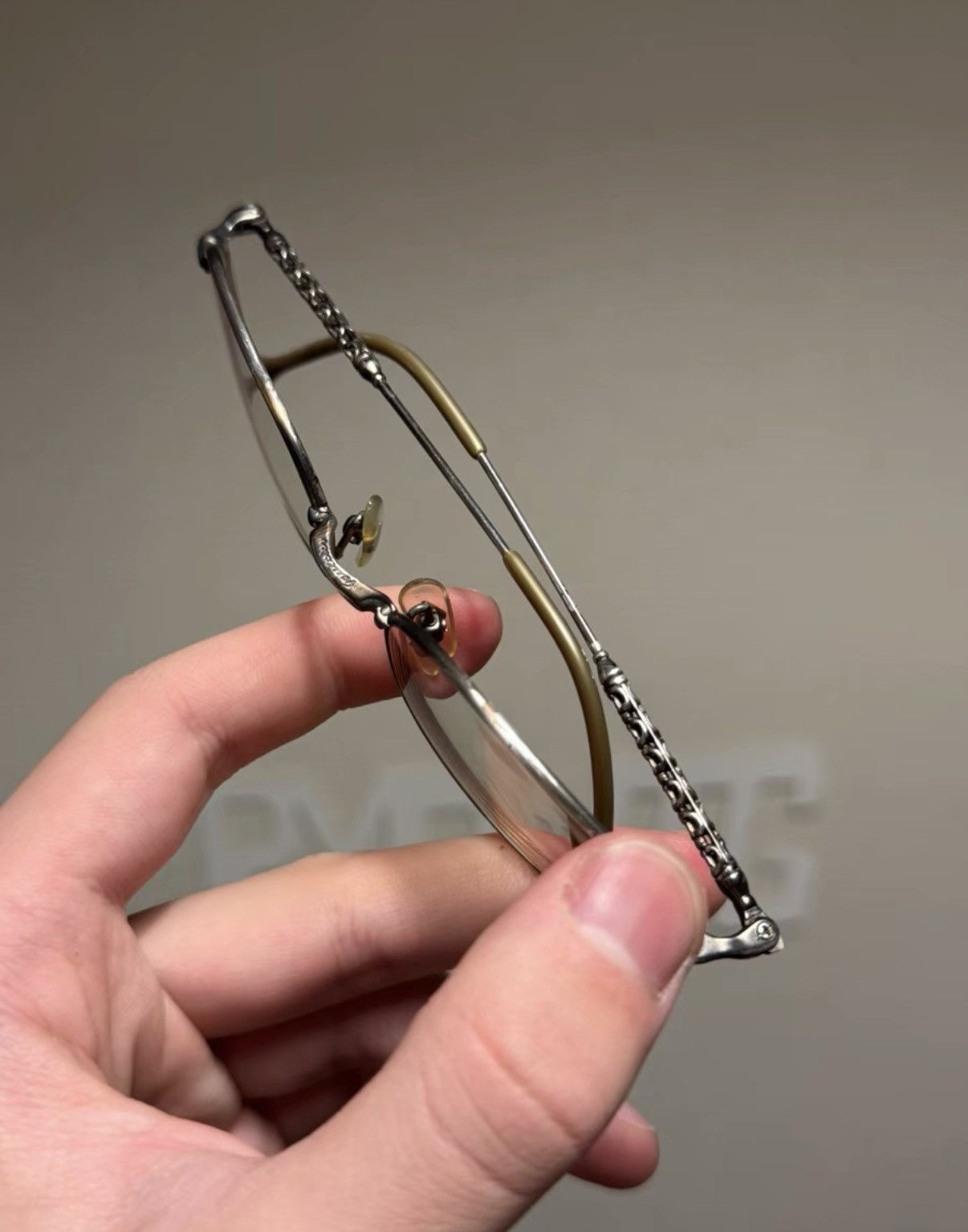 Jean Paul Gaultier Jean Paul Gaultier Chain Cutout Temple Eyeglasses K24 Size ONE SIZE - 6 Thumbnail