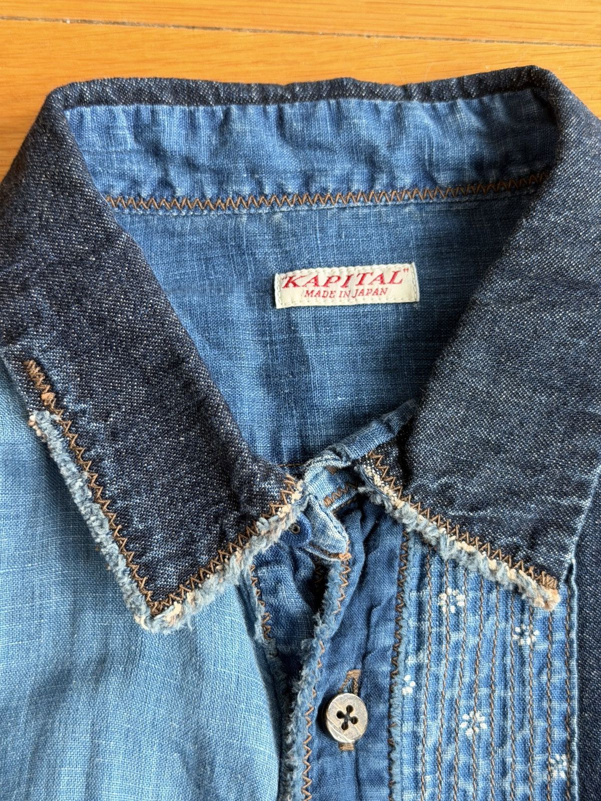Kapital kapital blue patchwork denim shirt Size S / US 4 / IT 40 - 3 Thumbnail