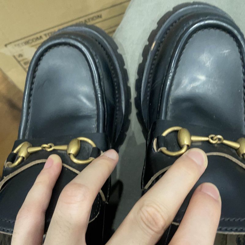 Gucci Gucci Leather Horsebit Casual Loafers in Black - Size US 7.5 / EU 40-41 - 8 Thumbnail