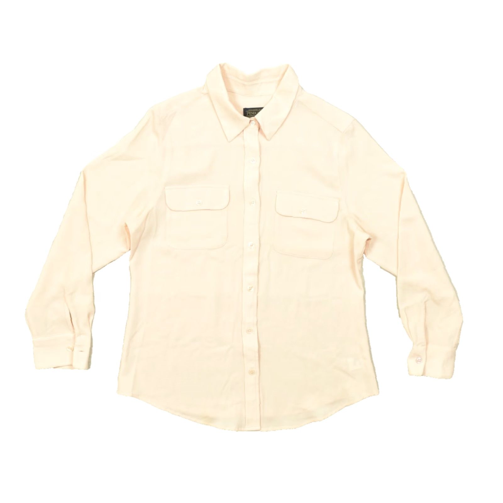 Pendleton VINTAGE Pendleton Women's Button-Down Orange Petite 8 Regular Long Sleeve Double Pocket Shirt Size M / US 6-8 / IT 42-44 - 2 Thumbnail