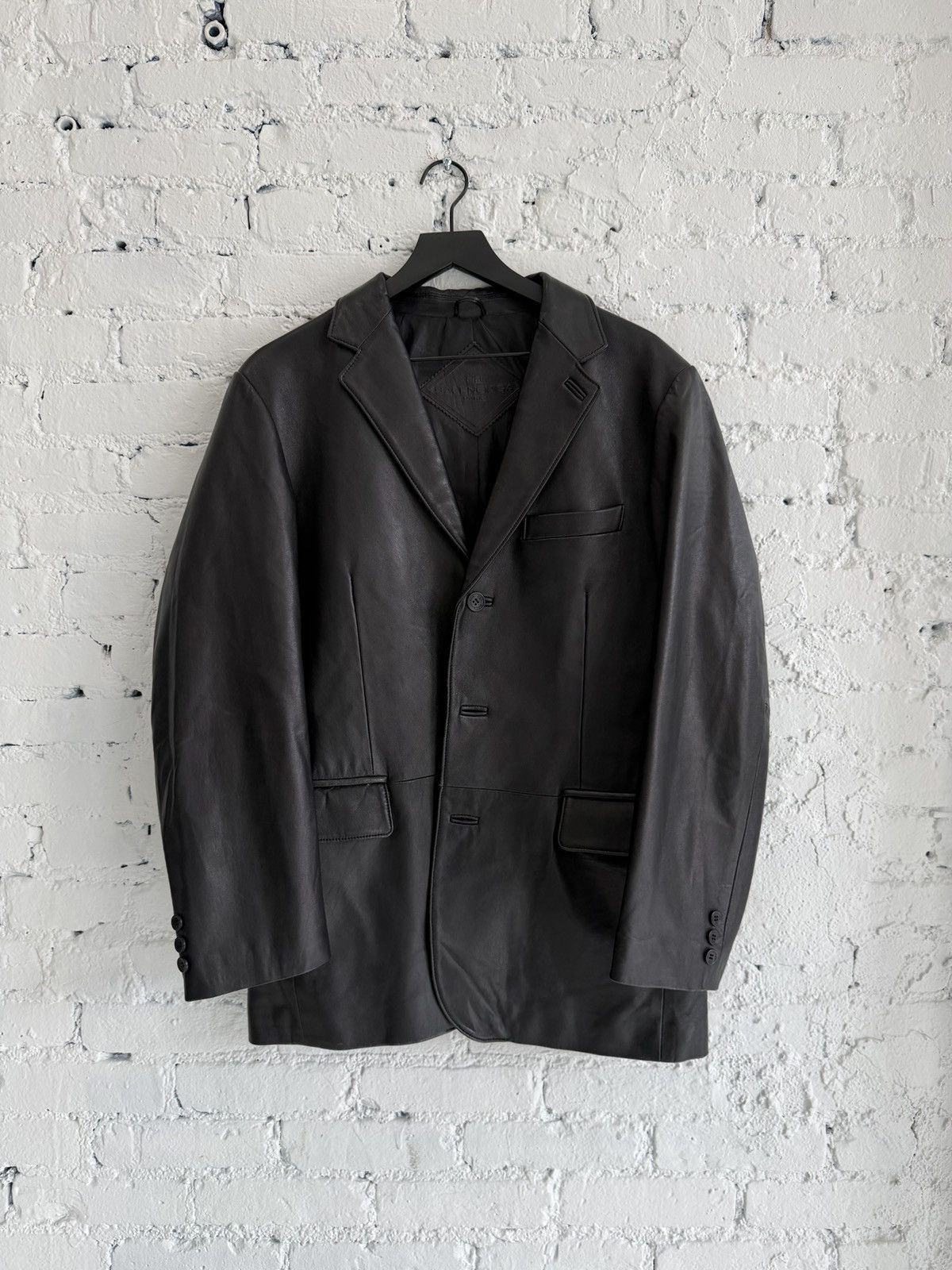 1990s BALENCIAGA LEATHER BLAZER