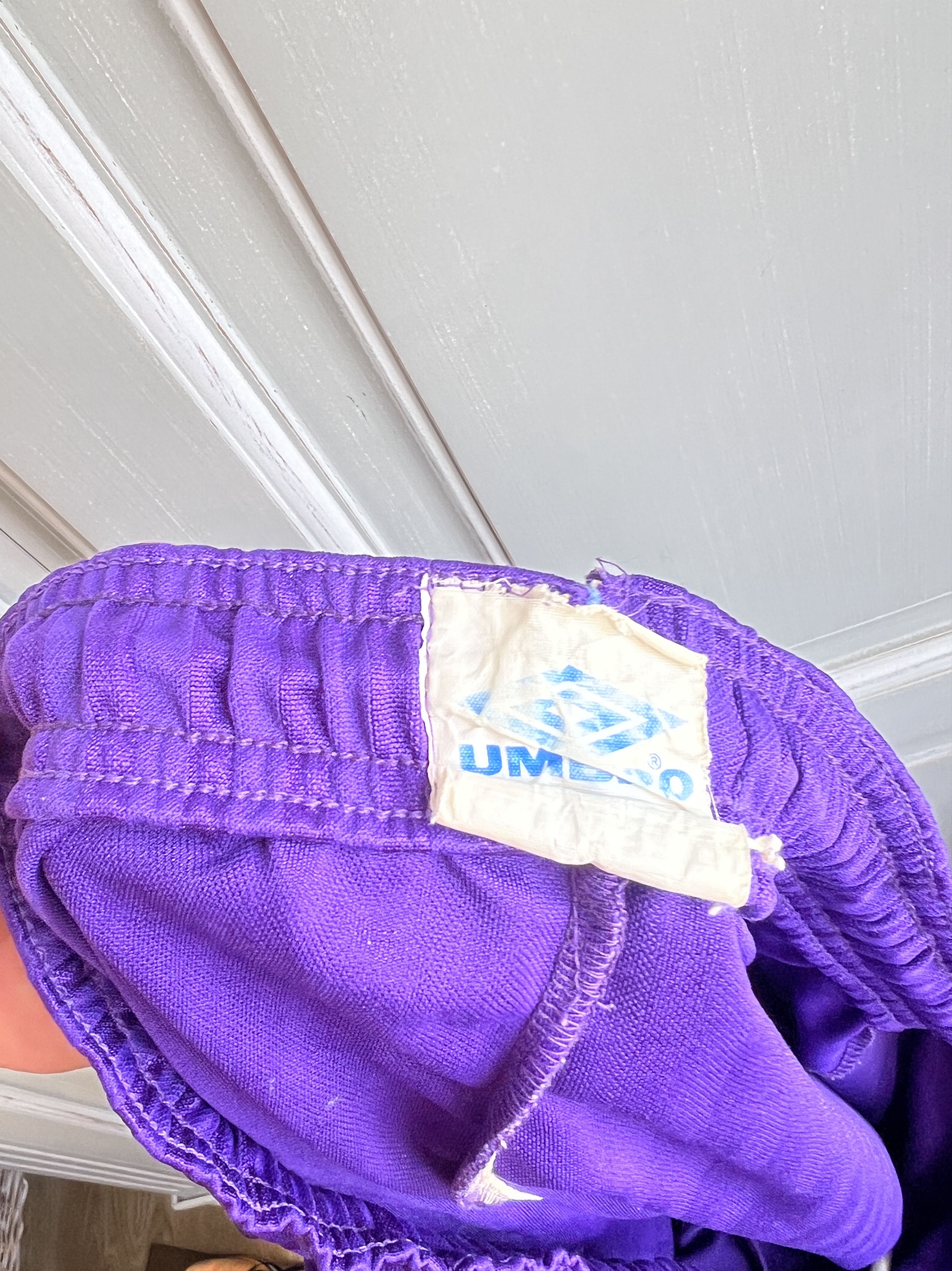 Umbro × Vintage UMBRO 90S LOGO STRIPED FOOTBALL SHORTS Size US 34 / EU 50 - 6 Thumbnail