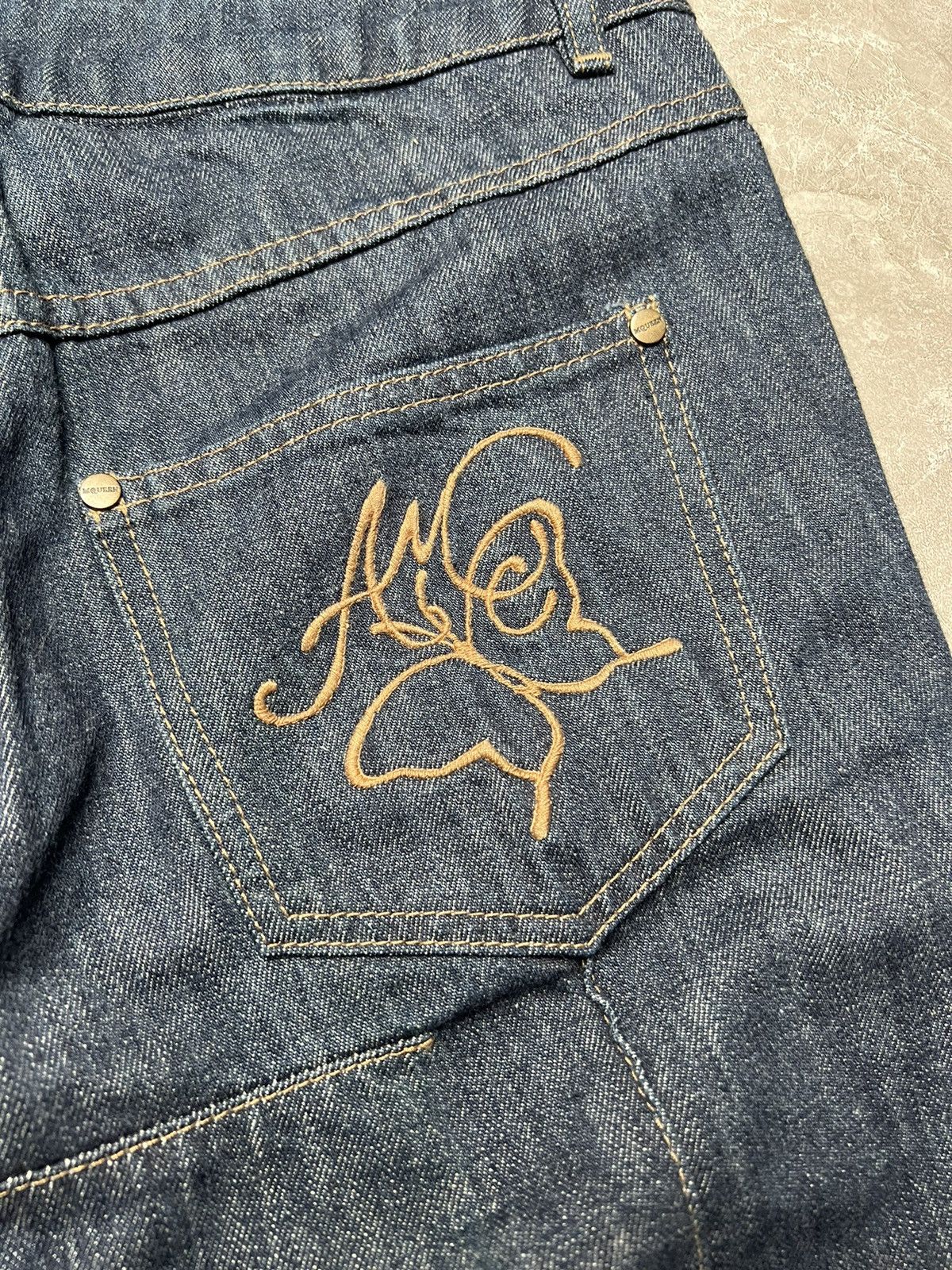 Alexander McQueen Alexander Mcqueen S/S 06 Embroid Design Flared Boot Cut Size 27" / US 4 / IT 40 - 6 Thumbnail