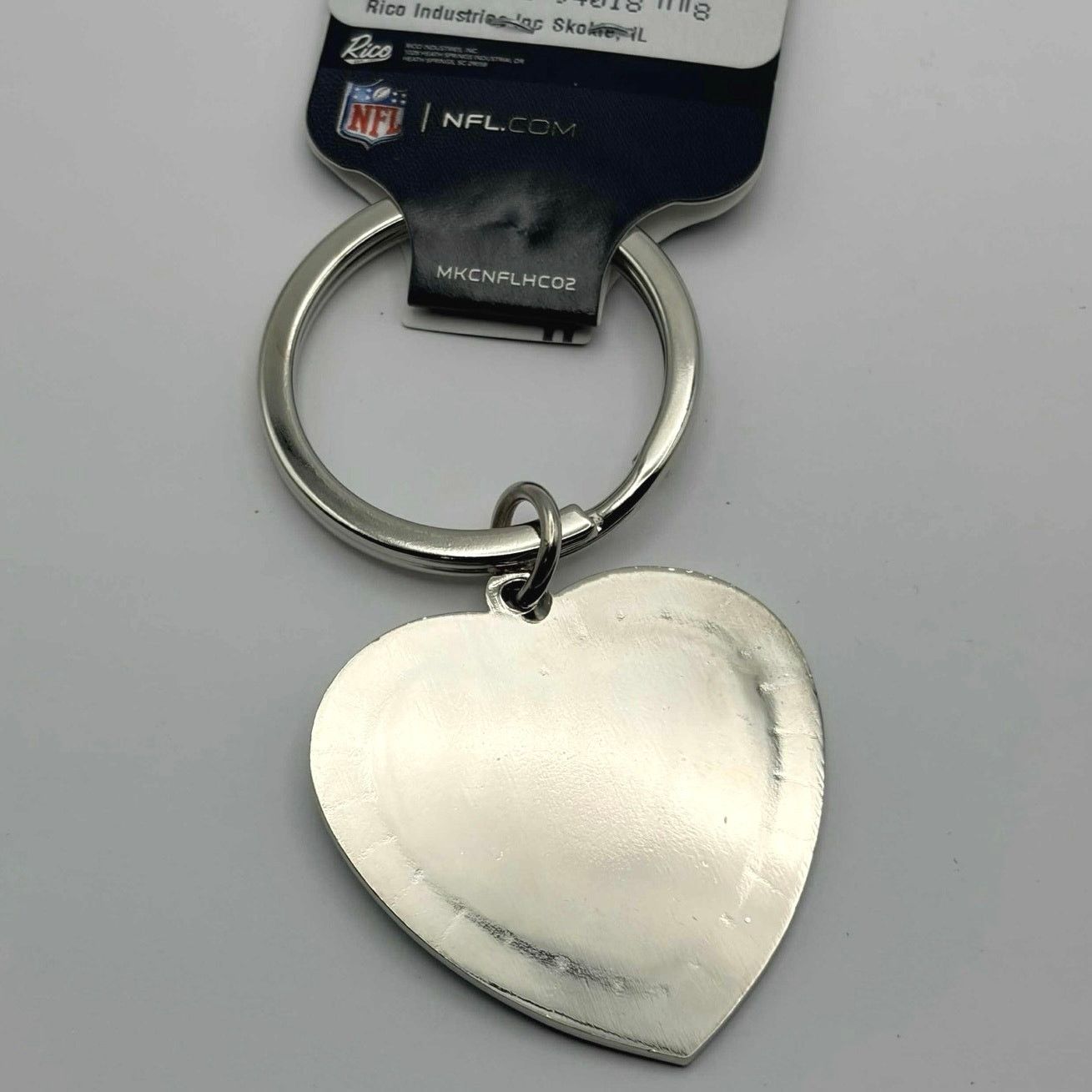 NFL Blue Dallas Cowboy Heart Keychain Size ONE SIZE - 3 Thumbnail