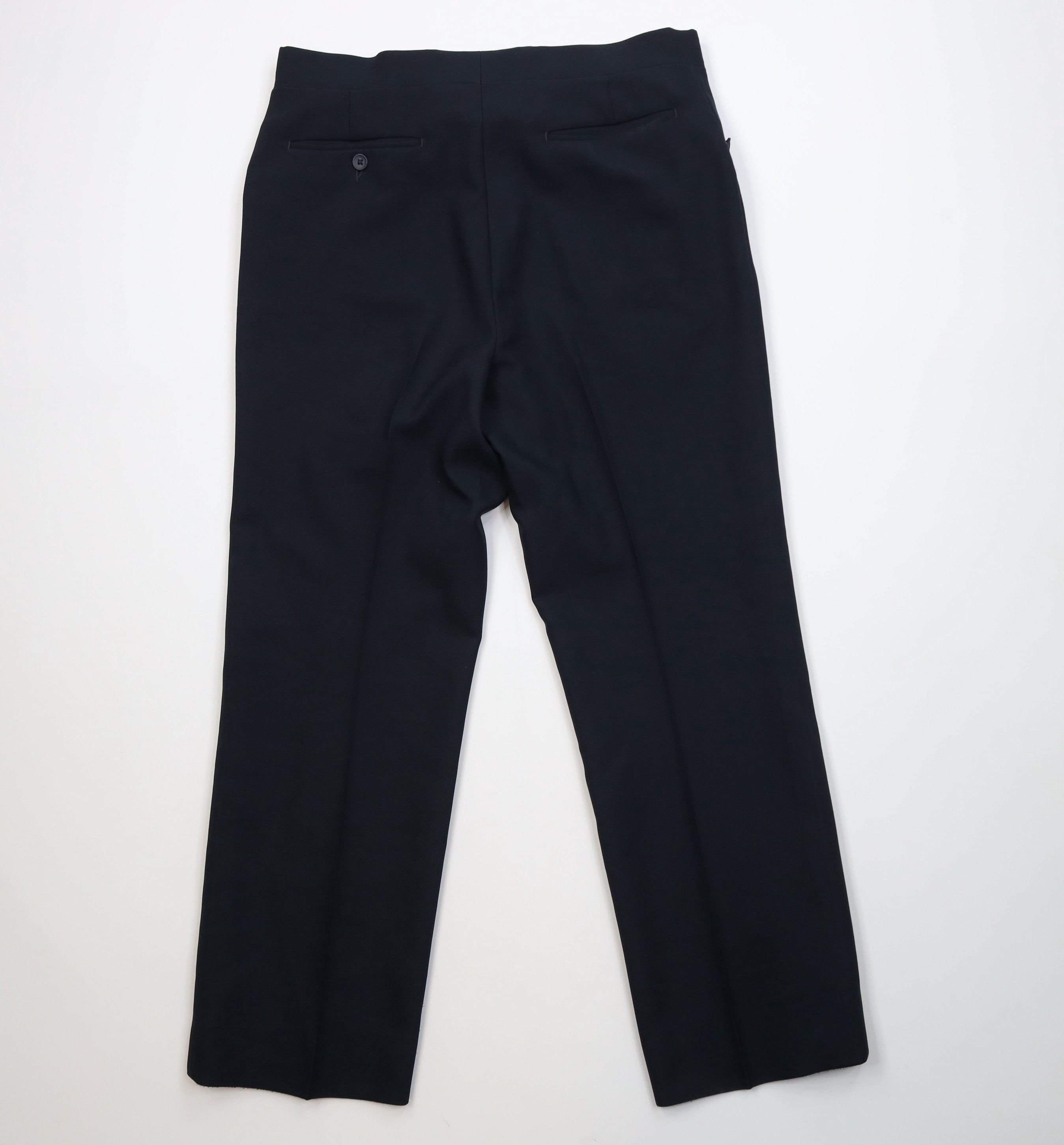 Vintage Vintage 70s Streetwear Wide Leg Chino Pants Navy Blue USA Size US 34 / EU 50 - 11 Thumbnail