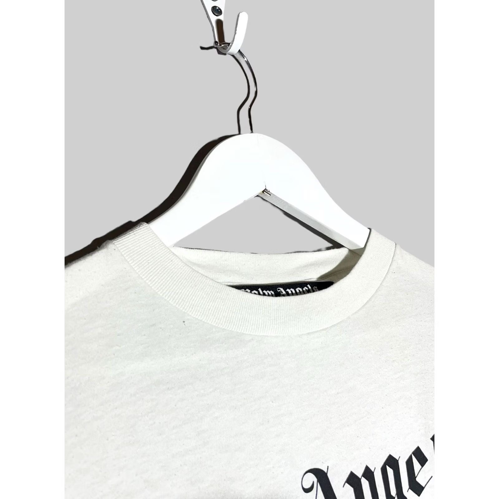 Palm Angels Palm Angels Paris Spray Logo T-Shirt Men M White Logo Paris 90s? Size US M / EU 48-50 / 2 - 4 Thumbnail