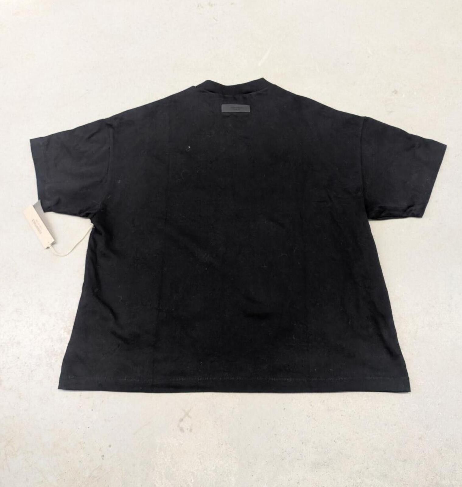 Essentials Essentials Fear Of God Black on Black Heavyweight T-shirt Size US M / EU 48-50 / 2 - 4 Thumbnail