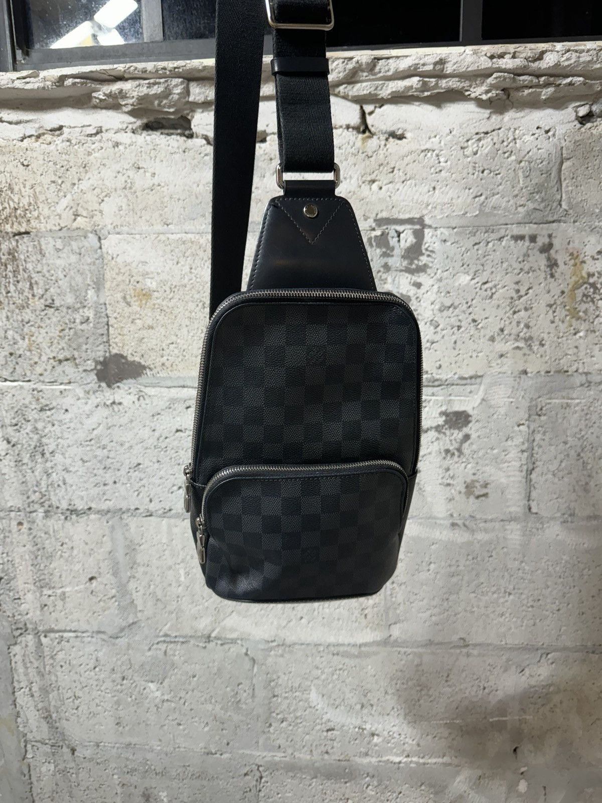 image of Louis Vuitton Avenue Sling Bag in Black, Men's