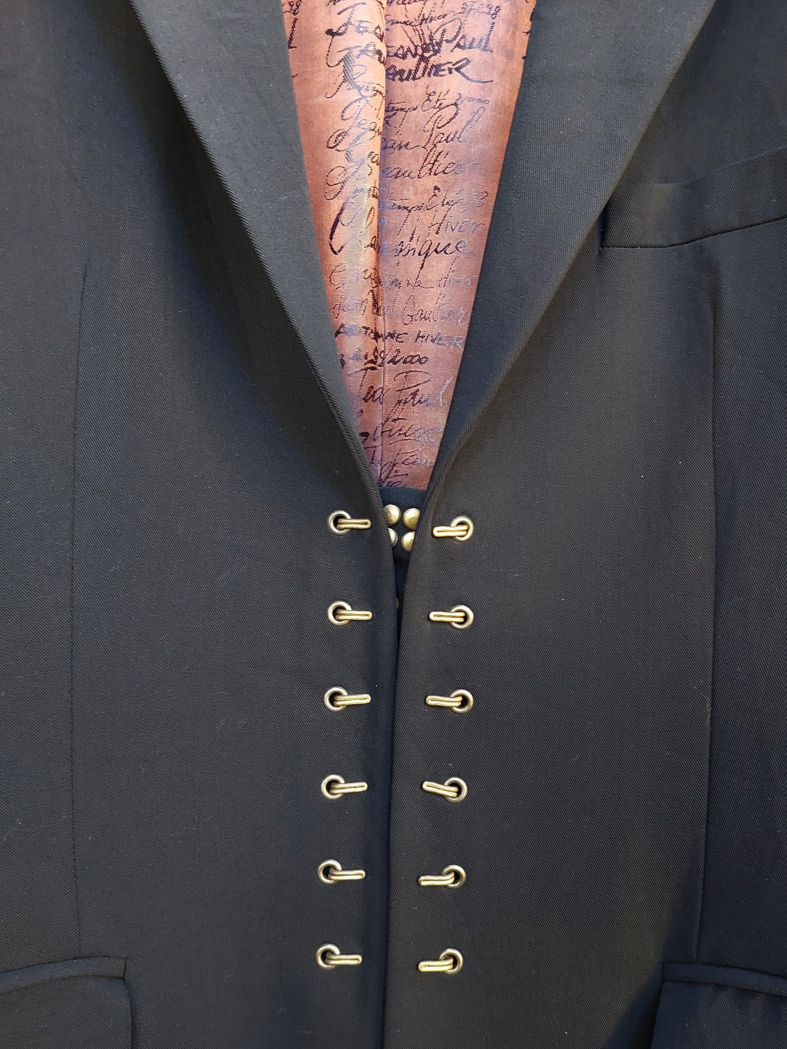 Jean Paul Gaultier Jean Paul Gaultier Hiver 97-98 Hook & I Wool Jacket Size XL / US 12-14 / IT 48-50 - 2 Thumbnail
