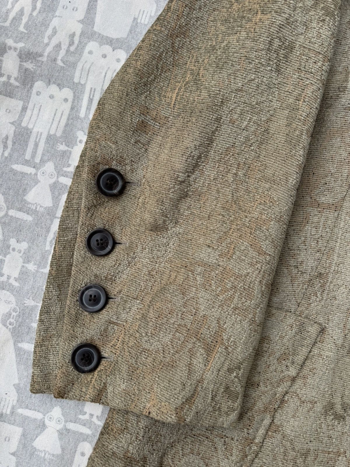 Ann Demeulemeester Ann Demeulemeester AW94 Brocade Lurex Gold Blazer Size S / US 4 / IT 40 - 4 Thumbnail