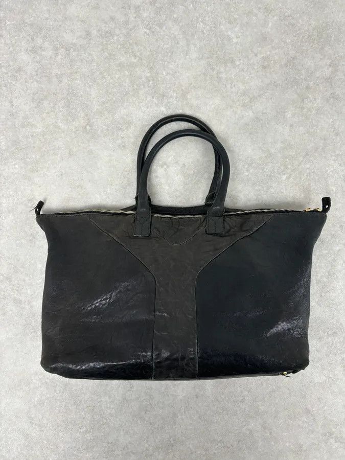 Yves Saint Laurent Yves Saint Laurent Grey Brut Leather Handle Bag Size ONE SIZE - 4 Thumbnail