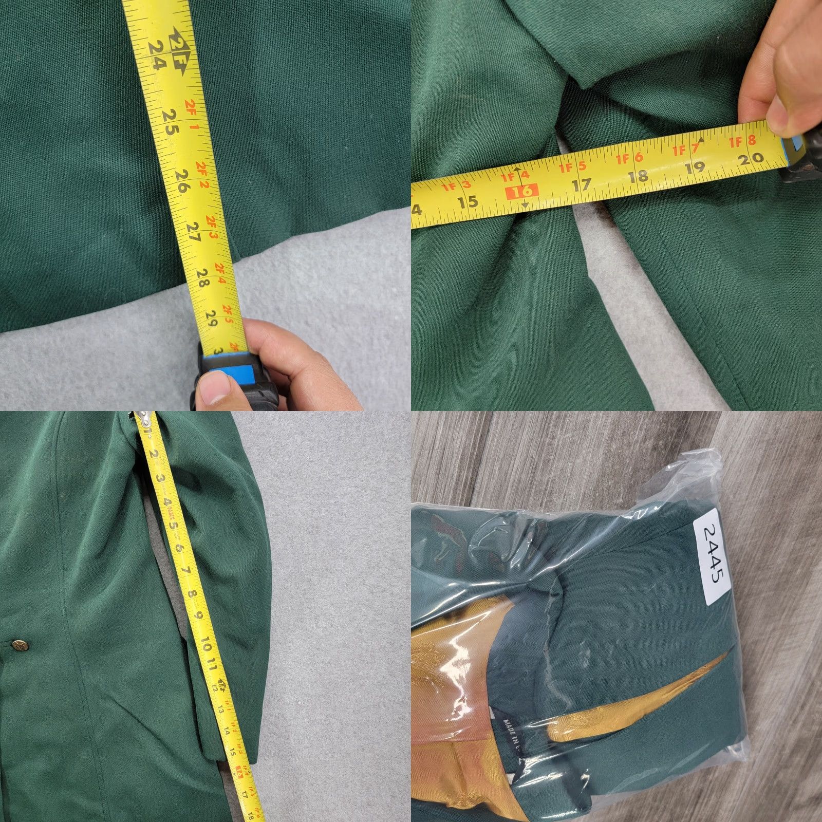 Vintage VINTAGE Pytchley of England Green Equestrian Blazer Jacket M/L Jacket Mens Size M / US 6-8 / IT 42-44 - 9 Thumbnail