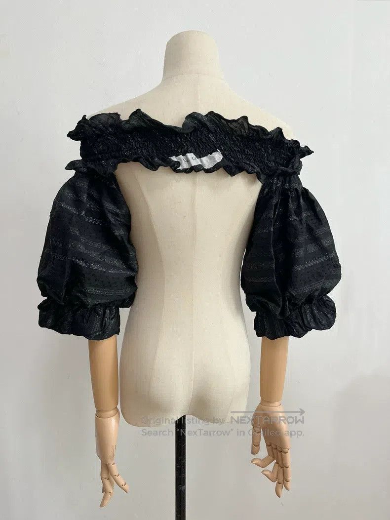 Japanese Brand Japanese Brand size F alice auaa Puff sleeves, one-shoulde Size S / US 4 / IT 40 - 2 Thumbnail