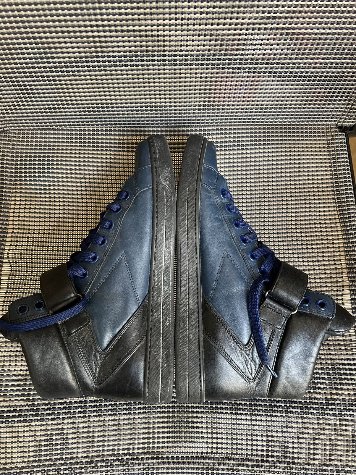 Prada Prada Leather High Trainers Size US 8.5 / EU 41-42 - 7 Thumbnail