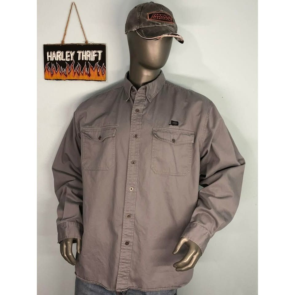 Harley Davidson Harley-Davidson Casual Button Down Shirt XL Men, Embroidery Size US XL / EU 56 / 4 - 2 Thumbnail