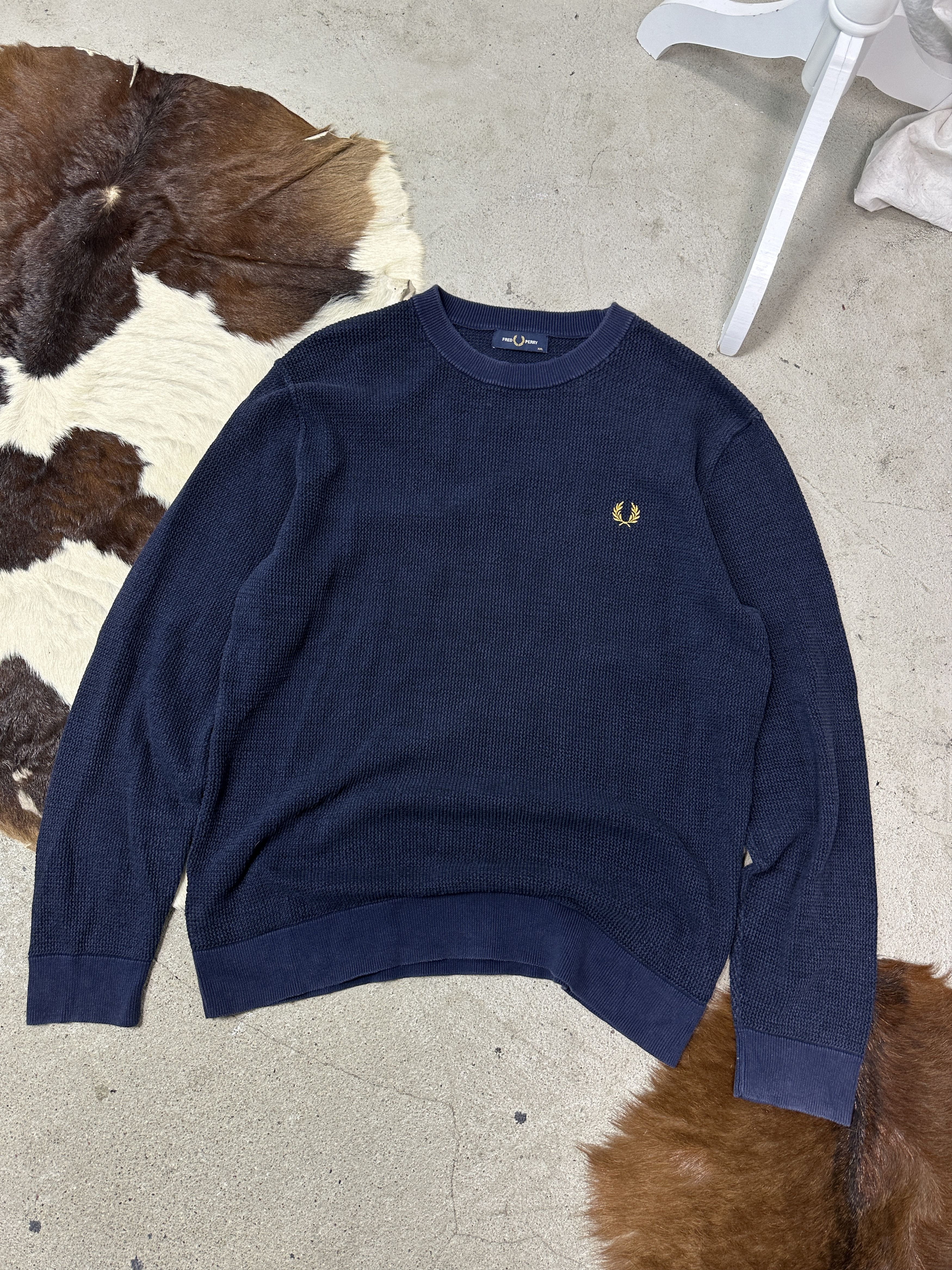 Fred Perry Vintage Streetwear Oversize Fred Perry Sweater Y2K Size US XXL / EU 58 / 5 - 1 Thumbnail