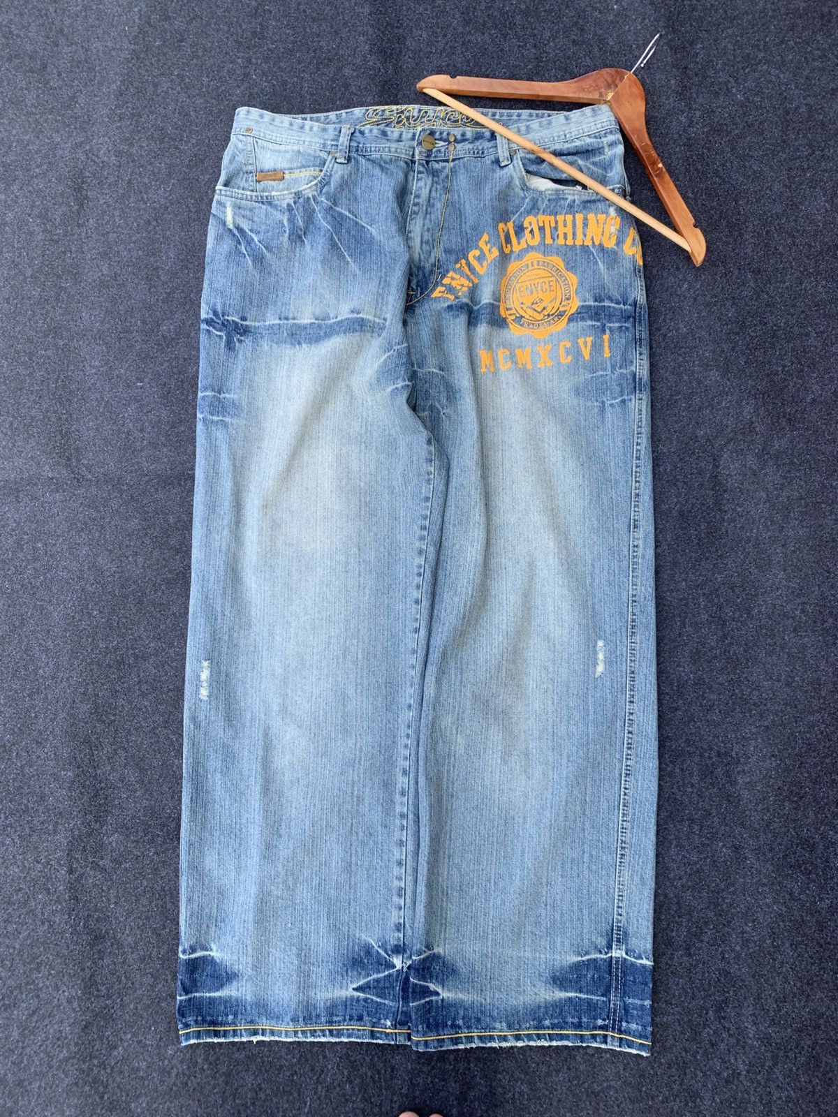 Enyce Enyce Baggy Jeans Y2K Loose Fit Hip Hop Denim (32) Size US 38 / EU 54 - 2 Thumbnail
