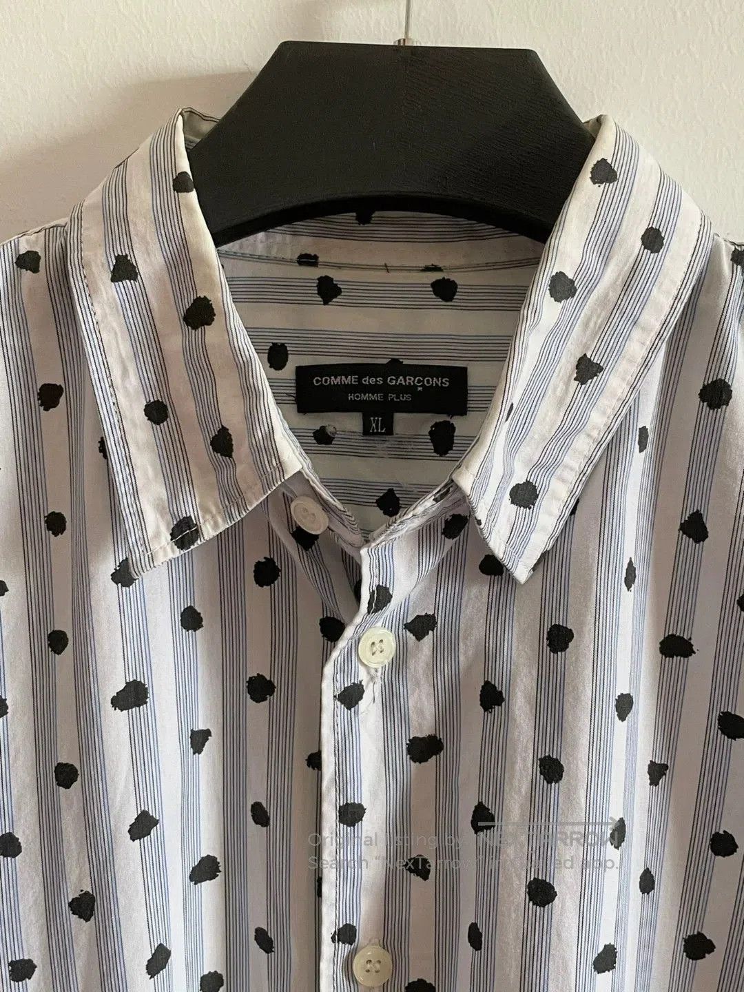 Comme des Garcons comme des garçons homme plus polka dot shirt. Size US XL / EU 56 / 4 - 5 Thumbnail