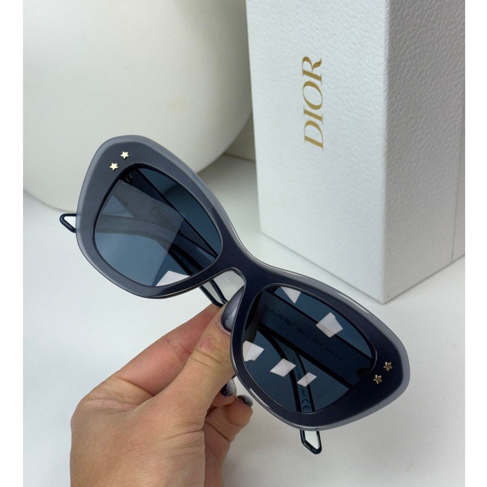 NEW Dior Pacific B3U Logo Sunglasses Cat Eye Navy Blue NEW Dior Pacific B3U Logo Sunglasses Cat Eye Navy Blue main image 3