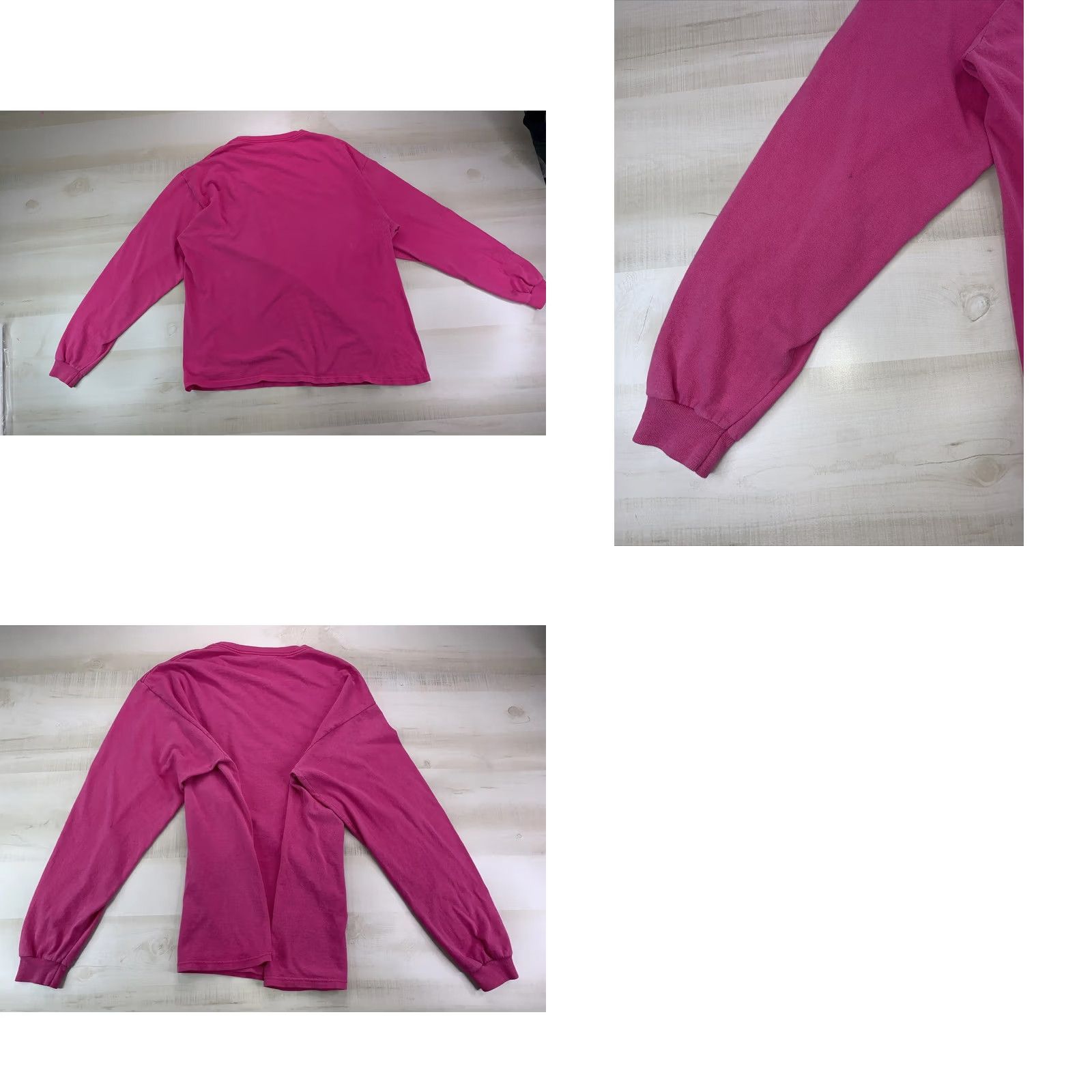 Pinko Vintage Pink Long Sleeve Shirt Michigan Graphics Womens XL Cotton Blend 90s Sports College University T-Shirt Size XL / US 12-14 / IT 48-50 - 8 Thumbnail