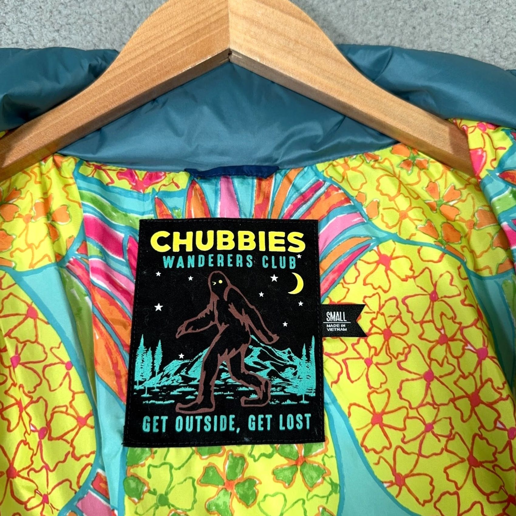 Chubbies Chubbies Puffer Jacket Mens Small Colorblock Wanders Club Full Zip Quilted Coat Size US S / EU 44-46 / 1 - 3 Thumbnail
