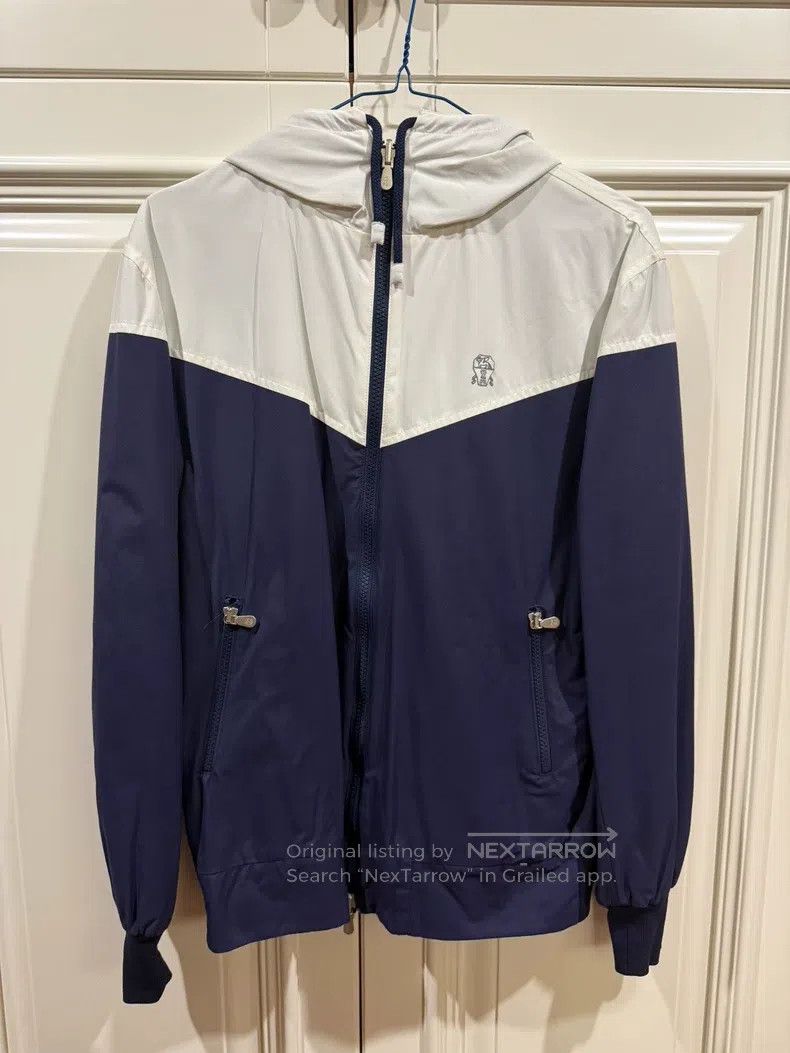Brunello Cucinelli Brunello Cucinelli Windbreaker Jacket Hoodie Size US S / EU 44-46 / 1 - 1 Thumbnail