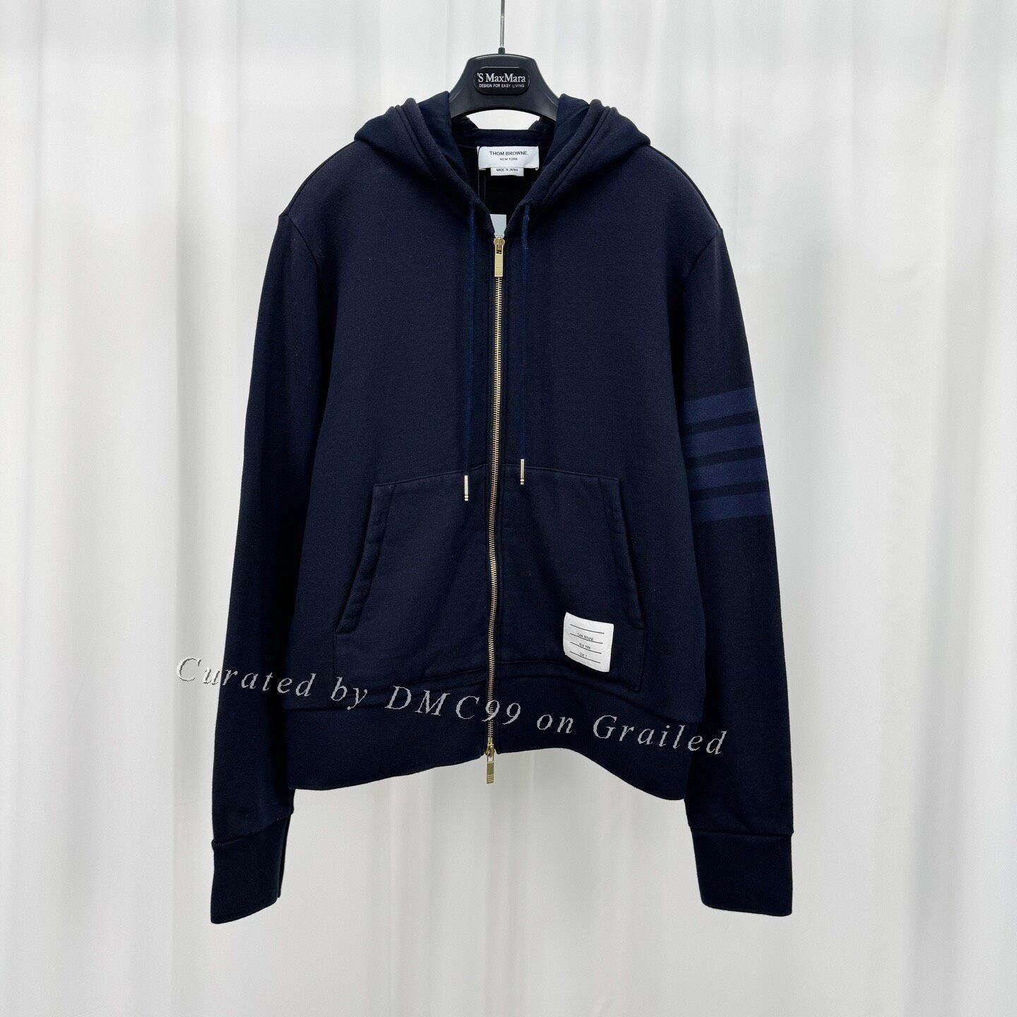 Thom Browne Thom Browne Four-Bar Zipper Hoodie Size US M / EU 48-50 / 2 - 1 Thumbnail