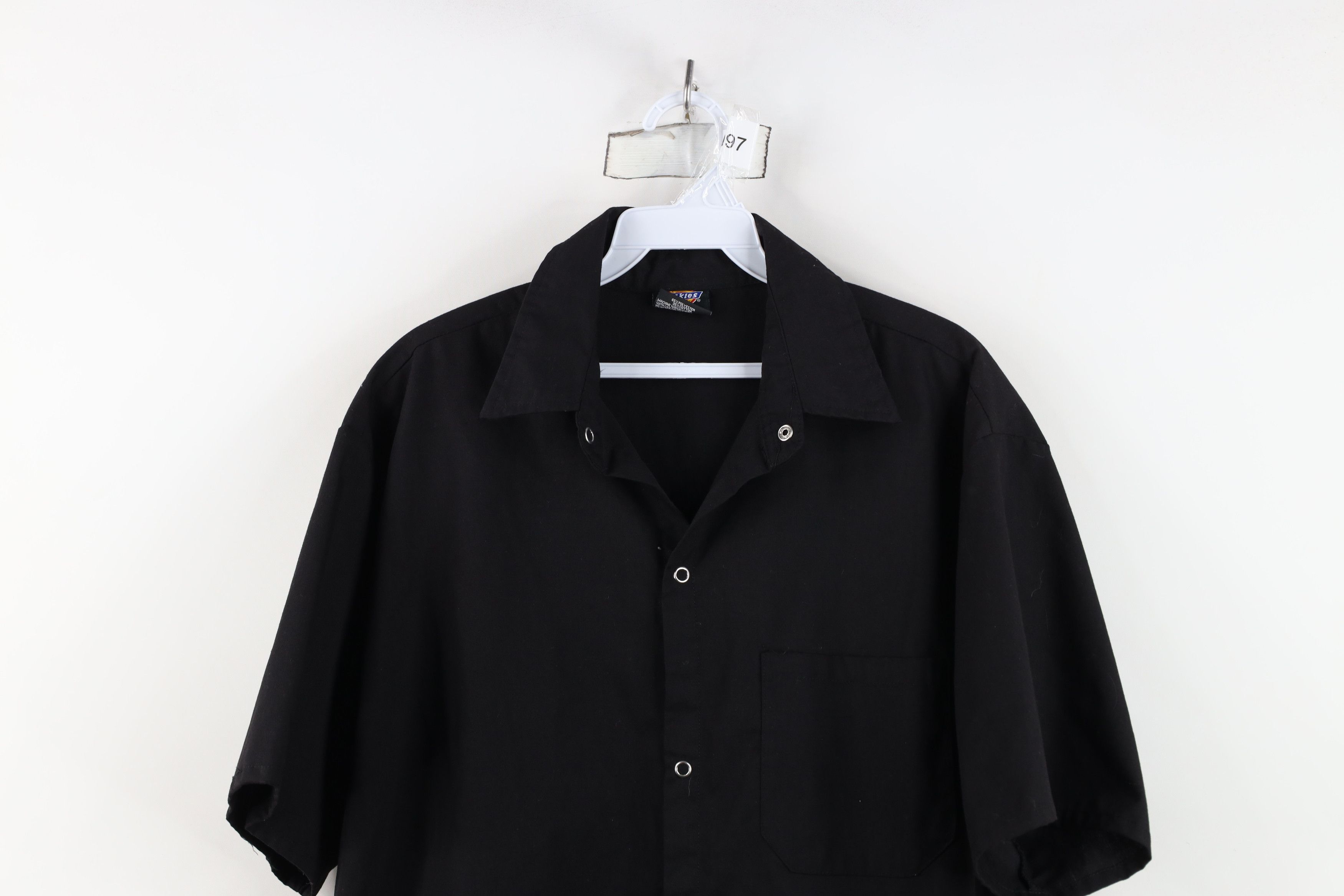 Dickies Vintage Y2K Dickies Mechanic Snap Button Shirt Black Size US L / EU 52-54 / 3 - 2 Thumbnail
