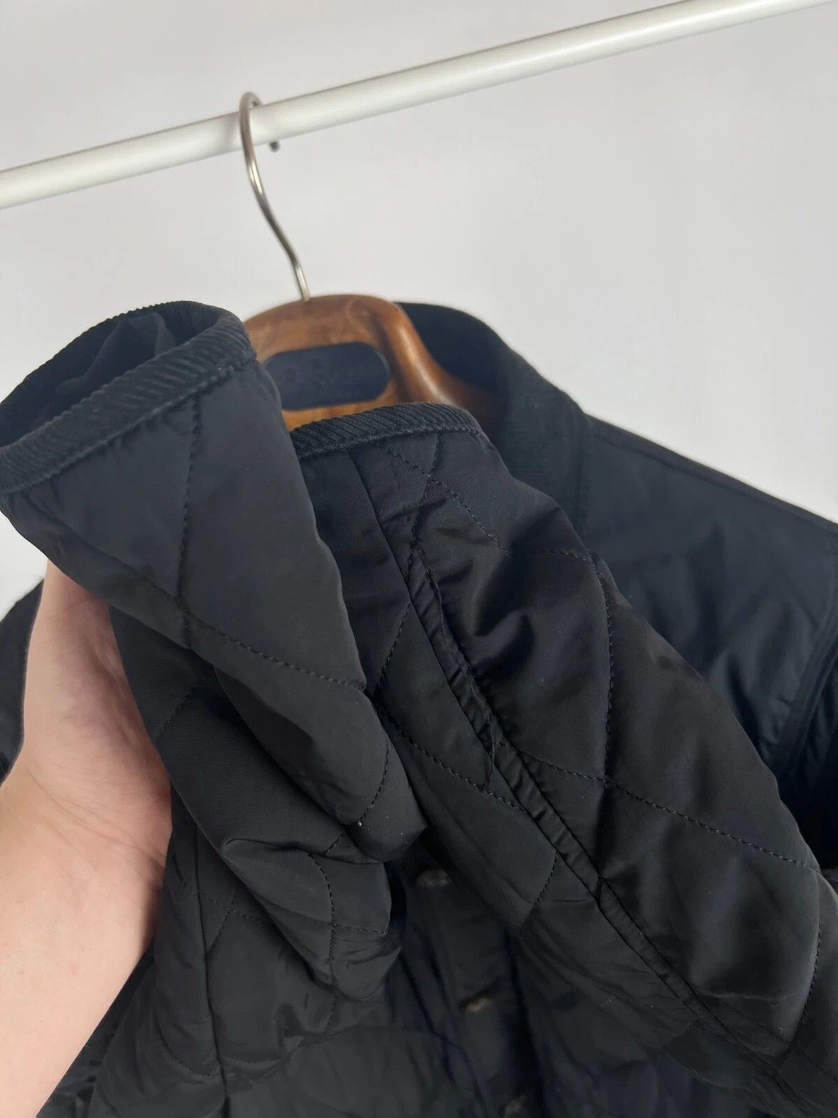 Ted Baker Ted Baker London Men's Black Corduroy Collar Quilted Jacket Size US L / EU 52-54 / 3 - 12 Thumbnail