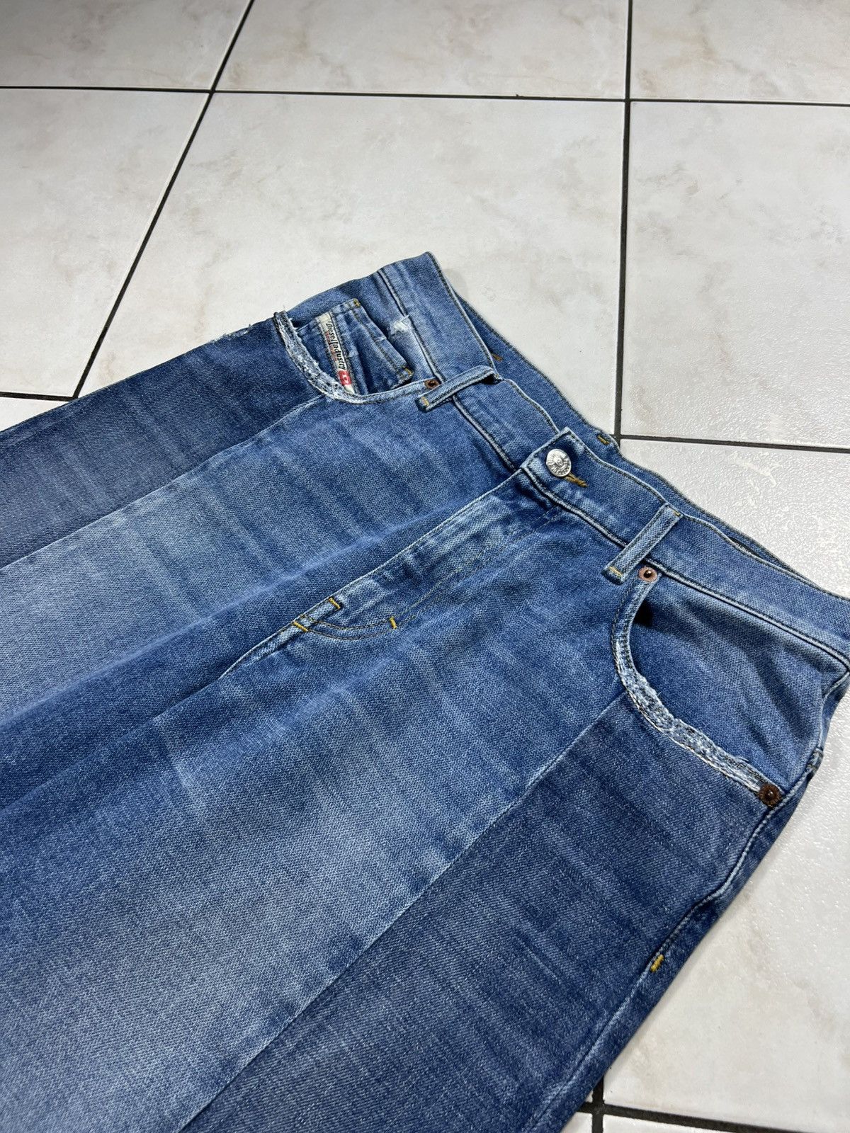Diesel Diesel Widee-x baggy denim jeans pants wide patchwork washed Size 30" / US 8 / IT 44 - 7 Thumbnail