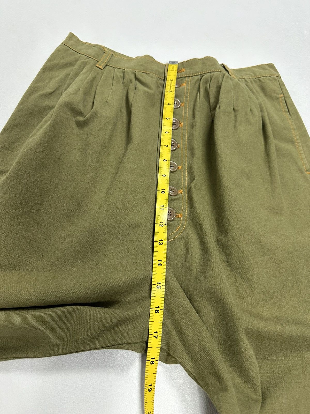 Issey Miyake × Japanese Brand Sunaokuwahara by Issey miyake Drop Crotch Short Pants Size US 29 - 14 Thumbnail
