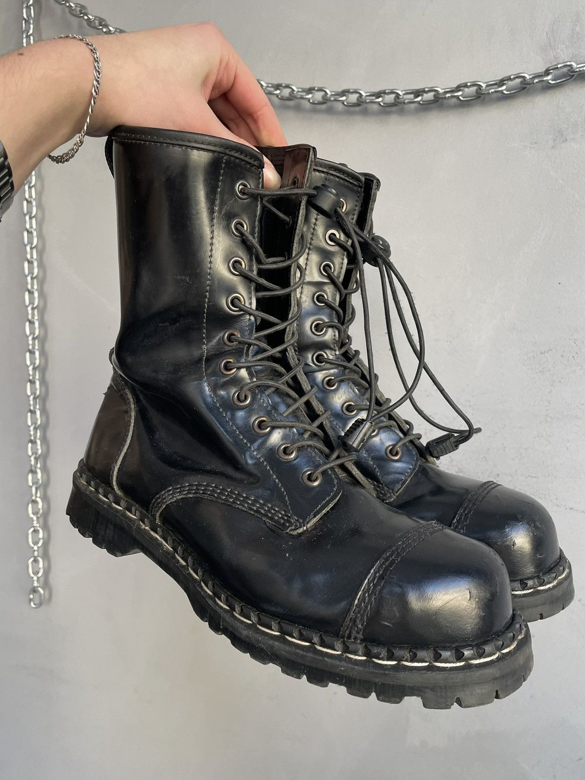 Gripfast Undercover Black Boots Platform High Dirk Bikkembergs Style Size US 8 / EU 41 - 1 Thumbnail