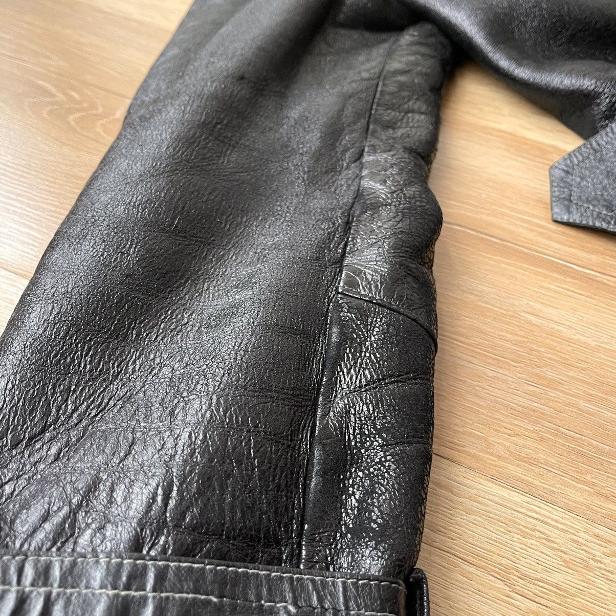 If Six Was Nine 70s VTG Sheepskin Fur Trench Belted Leather Coat LGB Style Size XS / US 0-2 / IT 36-38 - 16 Thumbnail