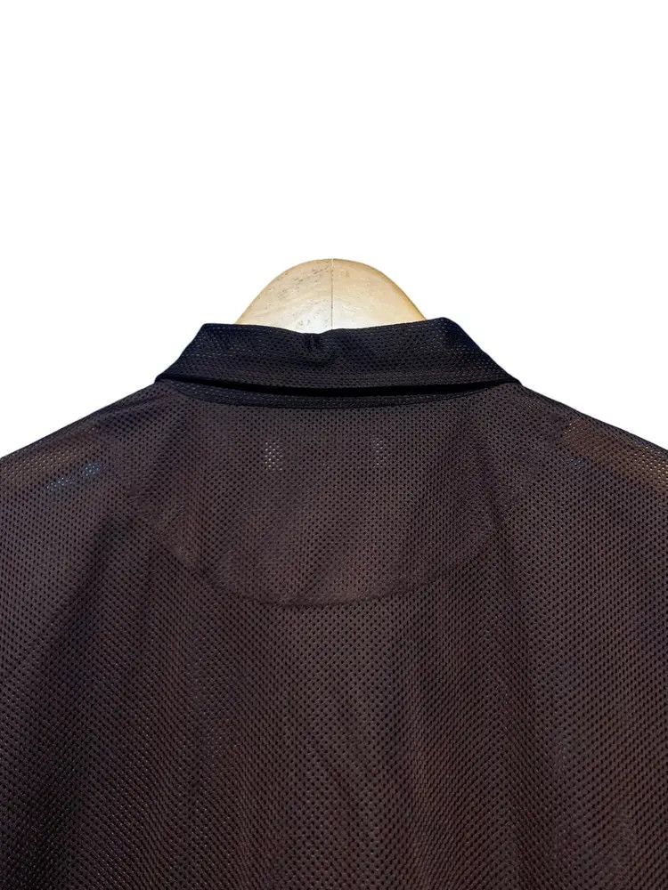 GianMarco Venturi Y2k transparent mesh fishnet summer button shirt Size US L / EU 52-54 / 3 - 12 Thumbnail