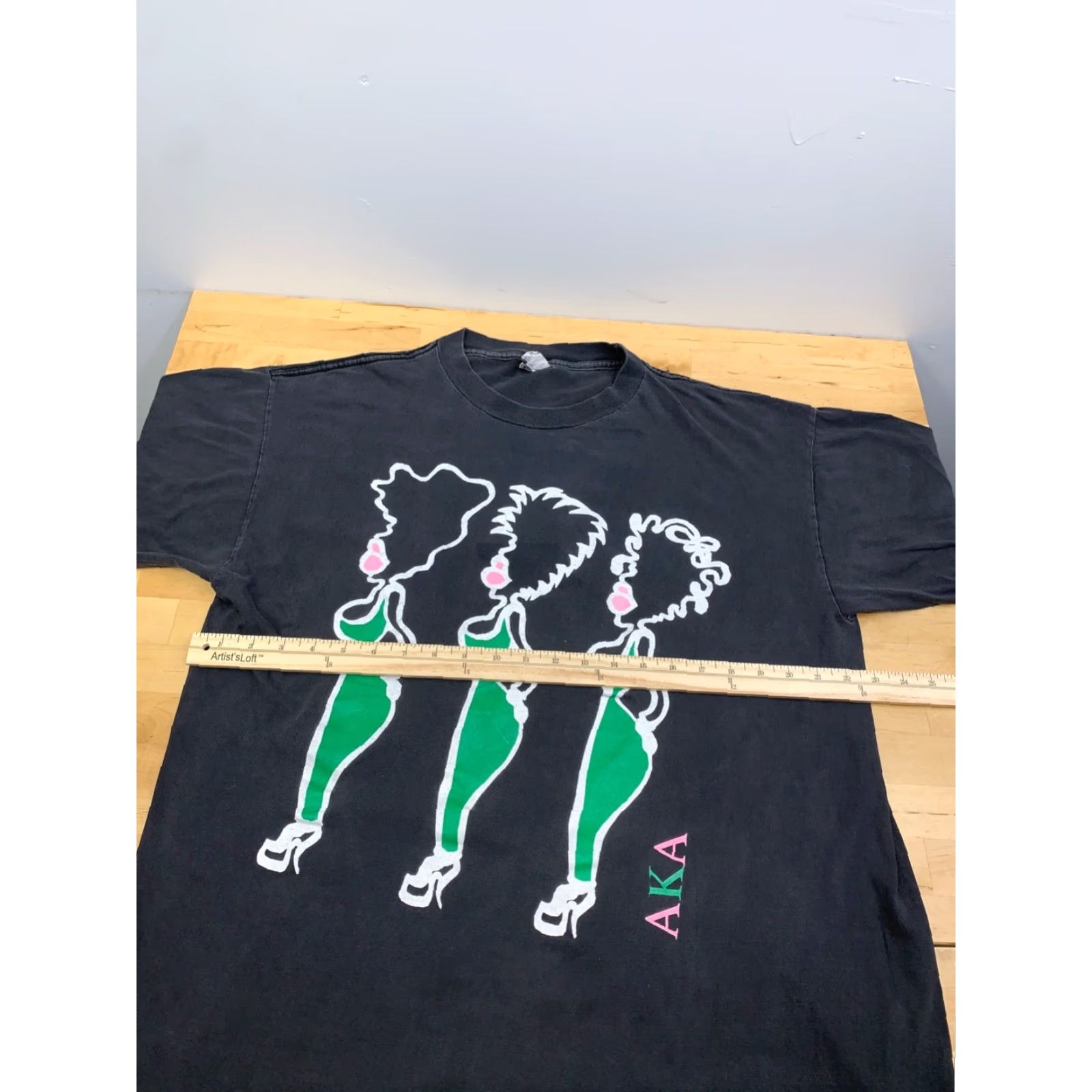 Vintage VINTAGE College Soroity Shirt Womens XL Black AKA Black Culture 11831 Size XL / US 12-14 / IT 48-50 - 6 Thumbnail